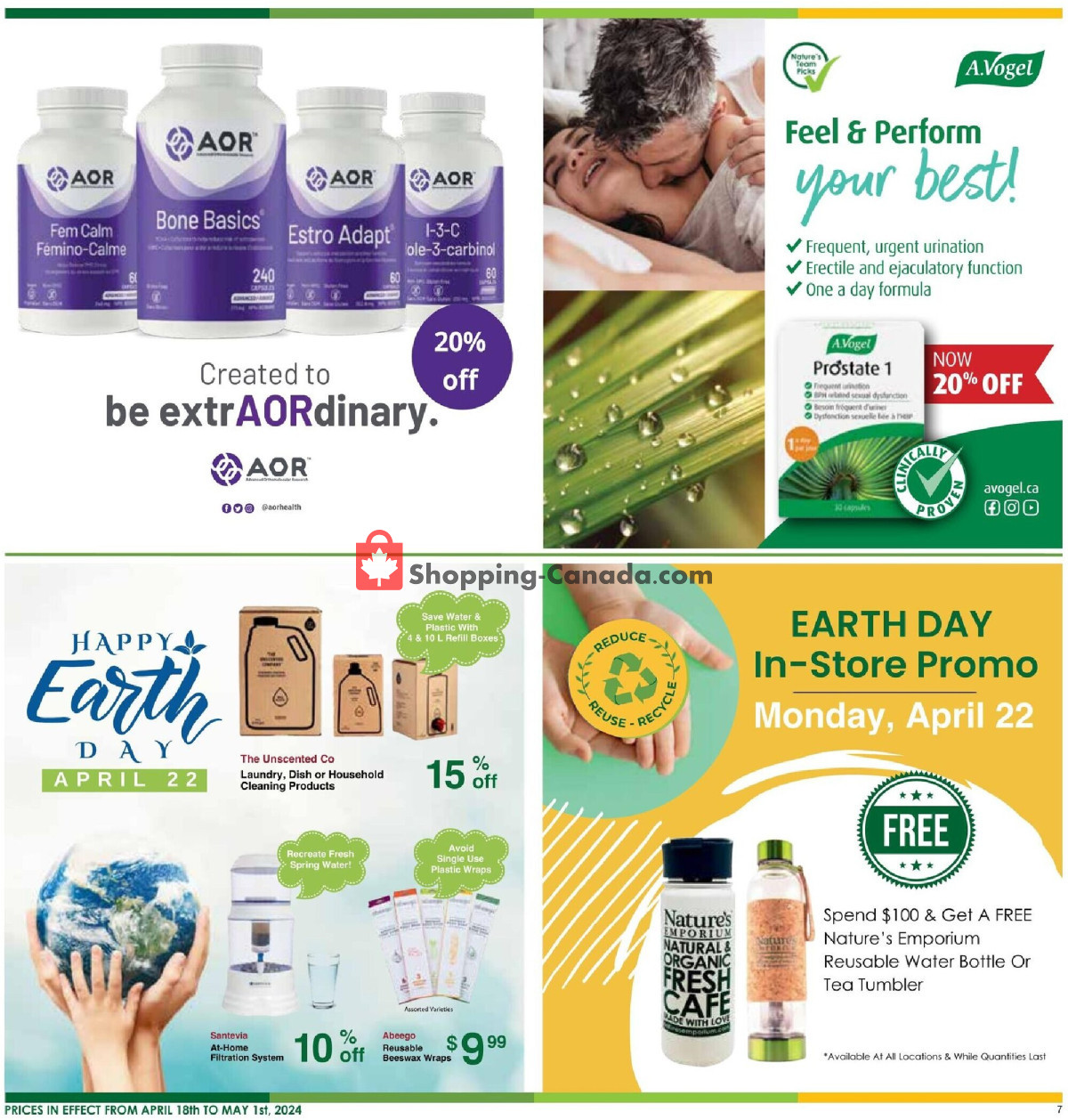 Nature's Emporium flyer from Thursday April 18, 2024 to Wednesday May 1, 2024 - page 7