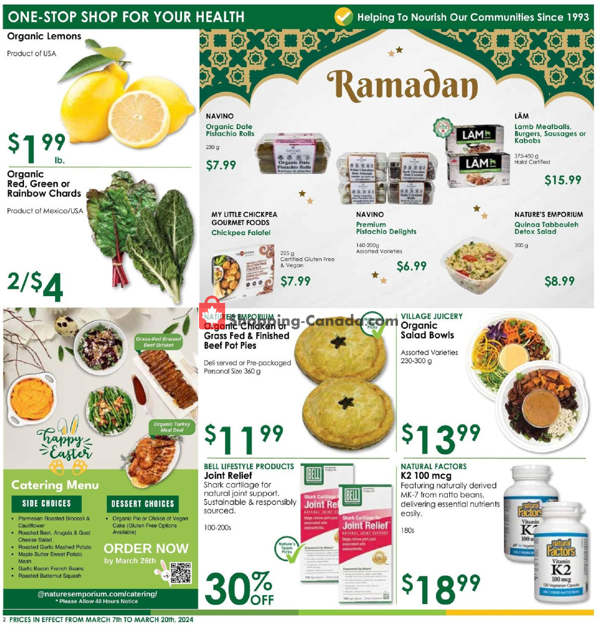 Nature's Emporium flyer from Thursday March 7, 2024 to Wednesday March 20, 2024 - page 2
