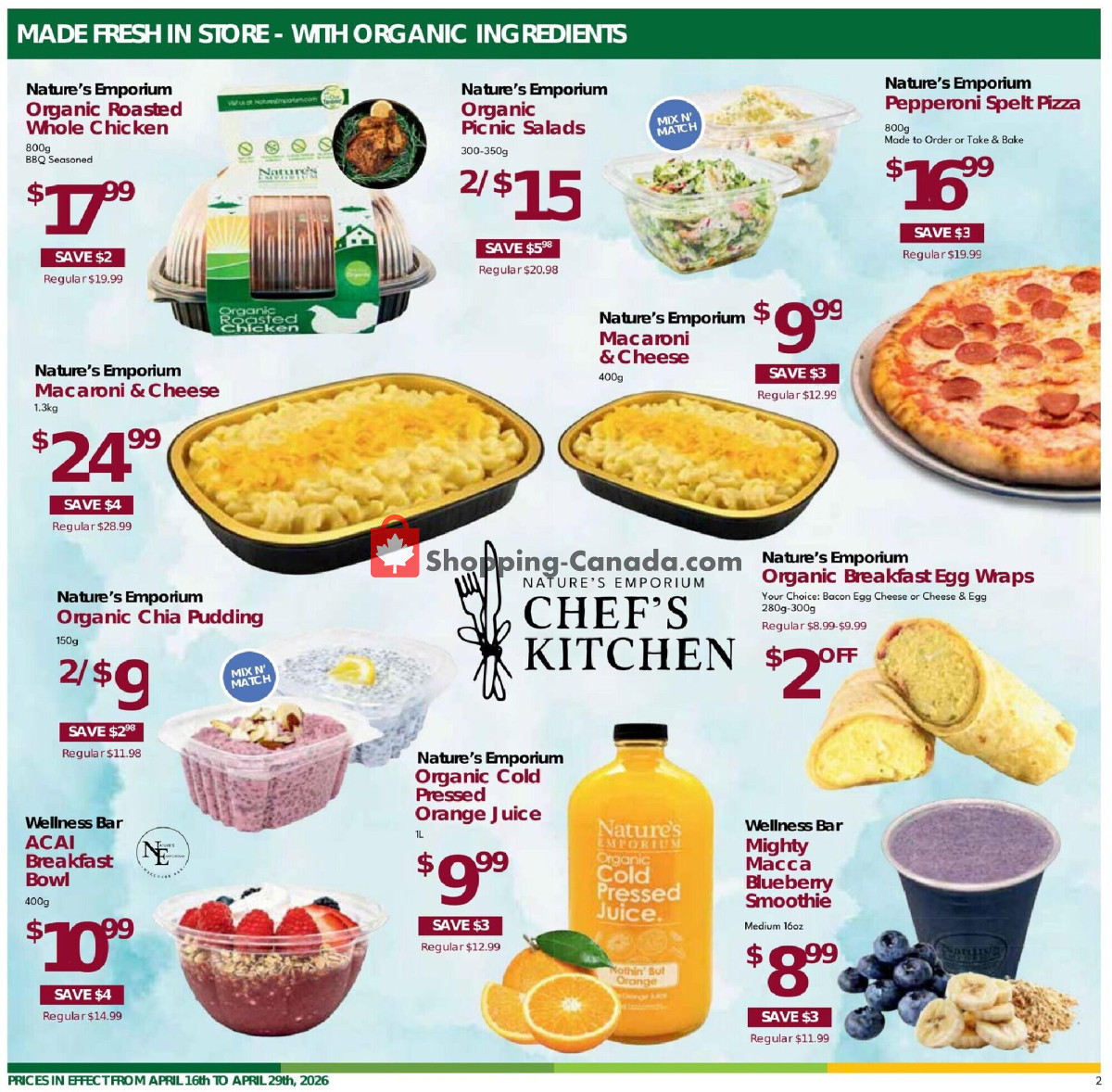 Nature's Emporium flyer from Thursday April 16, 2026 to Wednesday April 29, 2026 - page 2