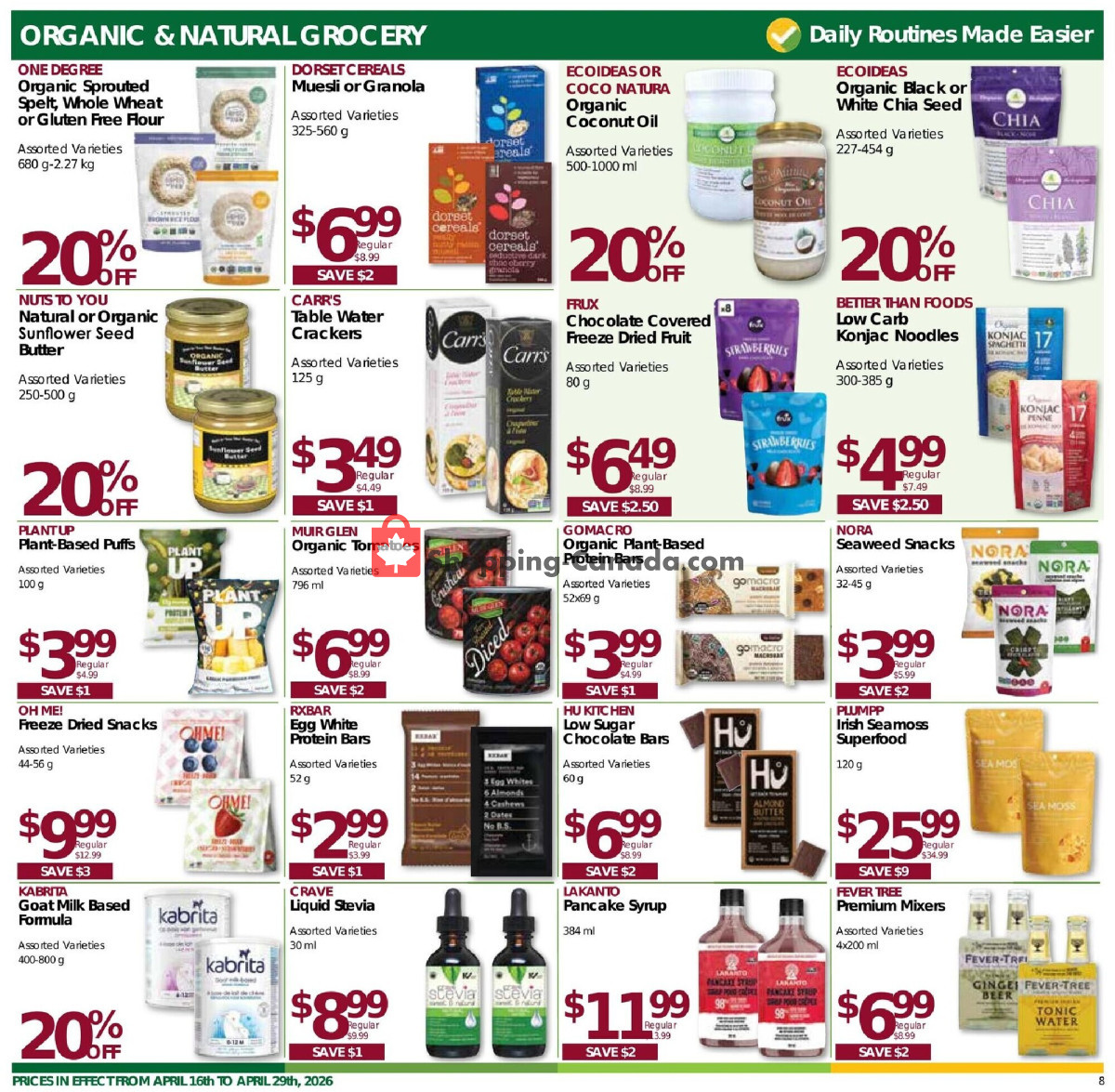 Nature's Emporium flyer from Thursday April 16, 2026 to Wednesday April 29, 2026 - page 8