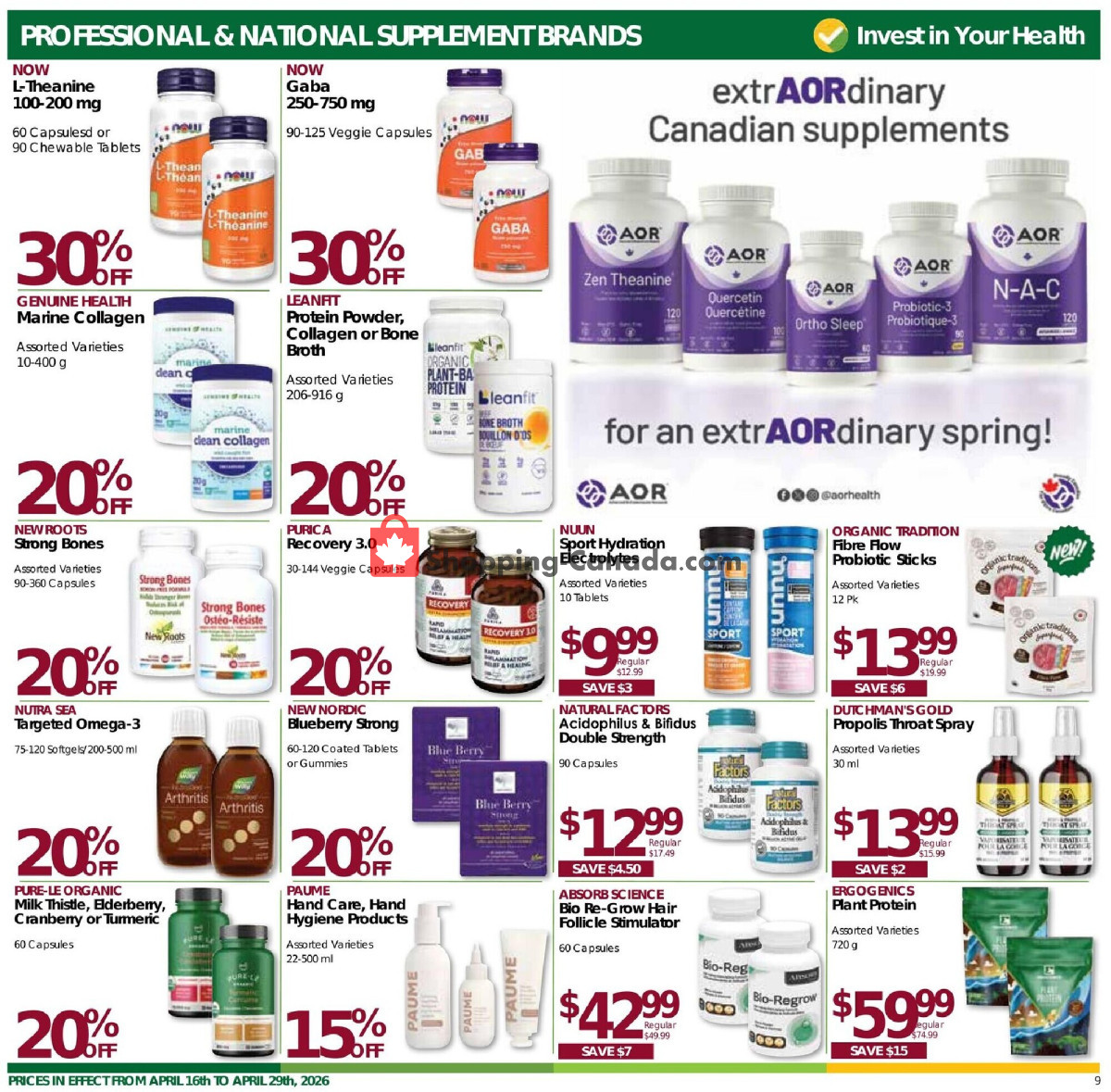 Nature's Emporium flyer from Thursday April 16, 2026 to Wednesday April 29, 2026 - page 9