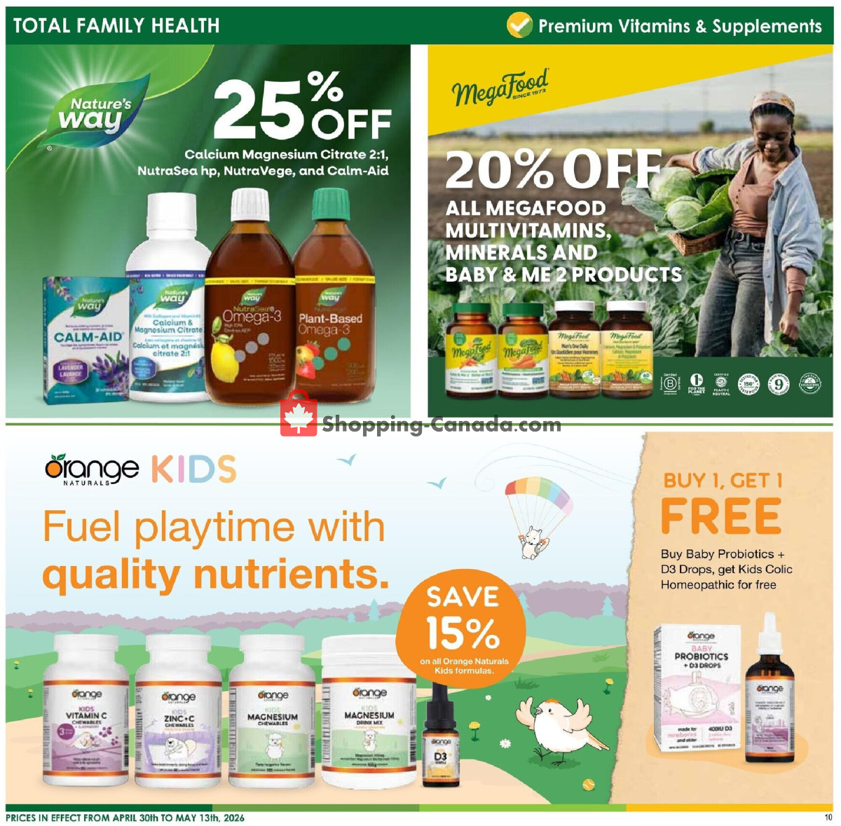 Nature's Emporium flyer from Thursday April 30, 2026 to Wednesday May 13, 2026 - page 10