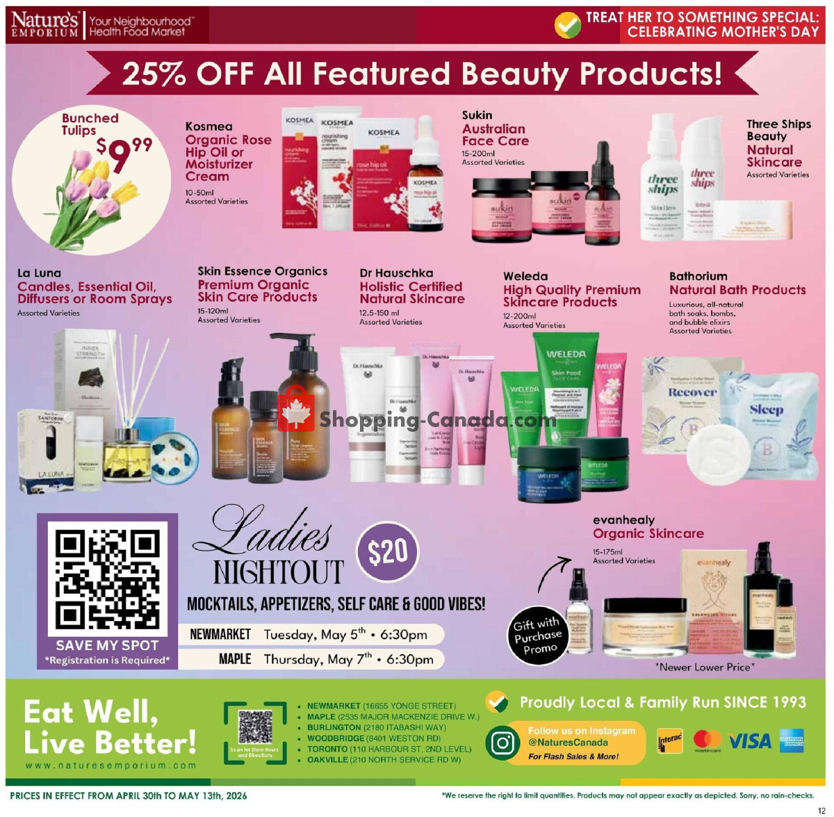 Nature's Emporium flyer from Thursday April 30, 2026 to Wednesday May 13, 2026 - page 12