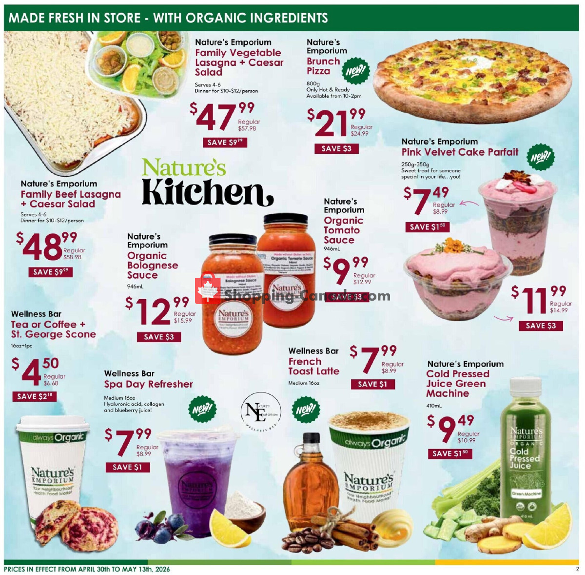 Nature's Emporium flyer from Thursday April 30, 2026 to Wednesday May 13, 2026 - page 2