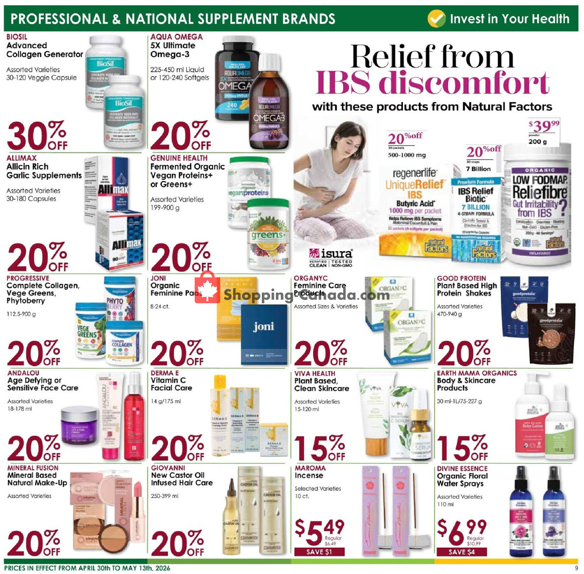 Nature's Emporium flyer from Thursday April 30, 2026 to Wednesday May 13, 2026 - page 9