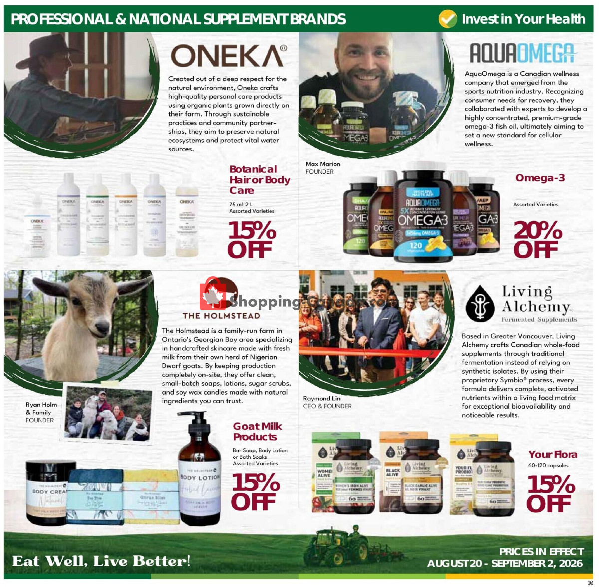Nature's Emporium flyer from Thursday August 20, 2026 to Wednesday September 2, 2026 - page 10