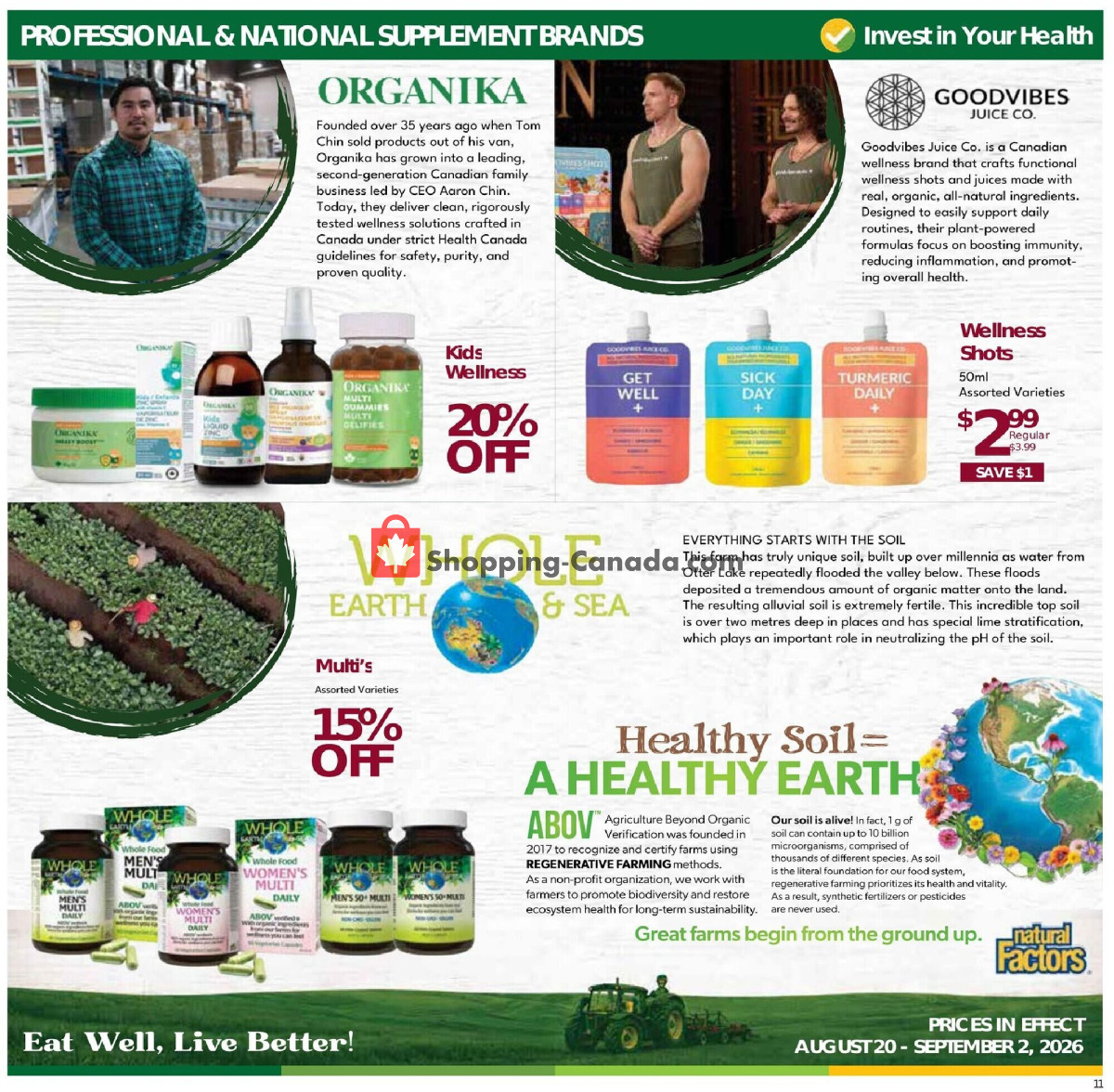 Nature's Emporium flyer from Thursday August 20, 2026 to Wednesday September 2, 2026 - page 11