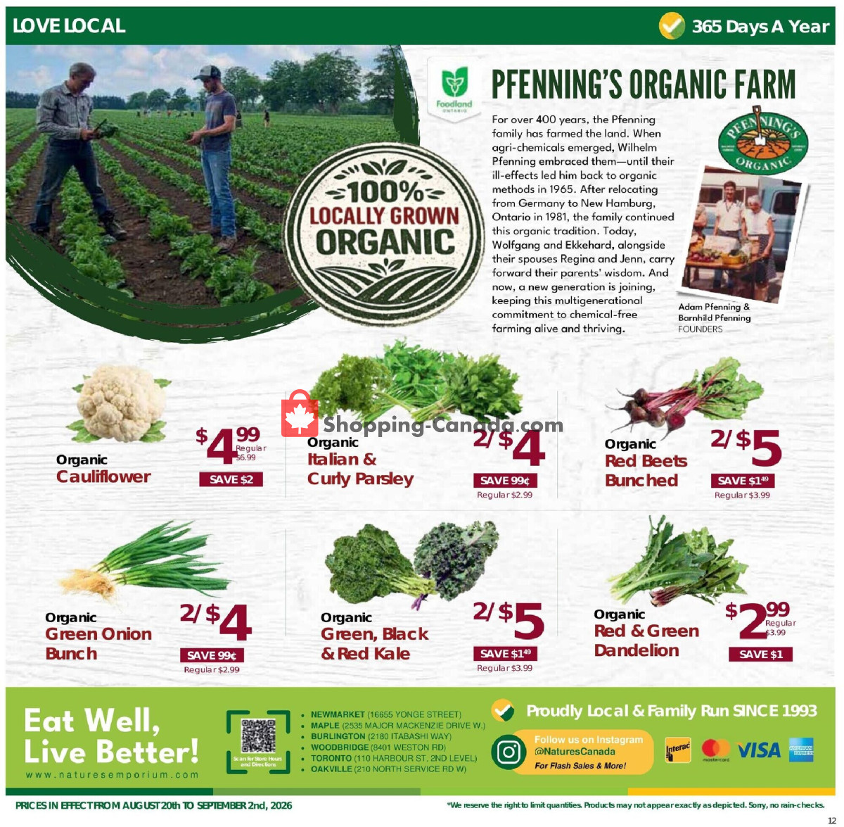 Nature's Emporium flyer from Thursday August 20, 2026 to Wednesday September 2, 2026 - page 12