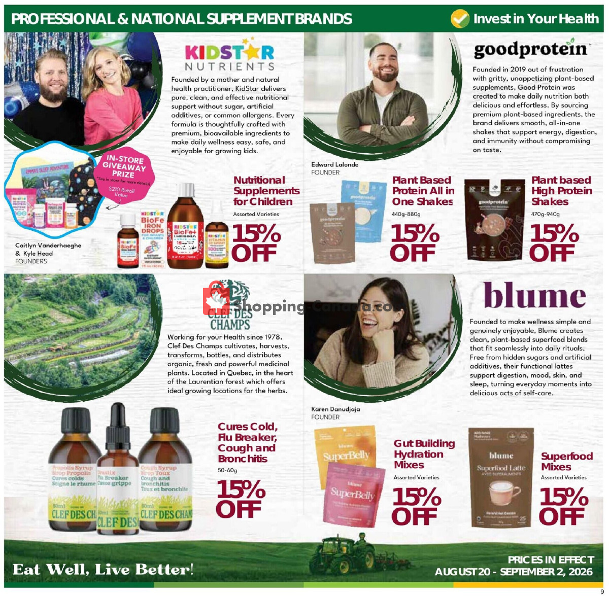 Nature's Emporium flyer from Thursday August 20, 2026 to Wednesday September 2, 2026 - page 9