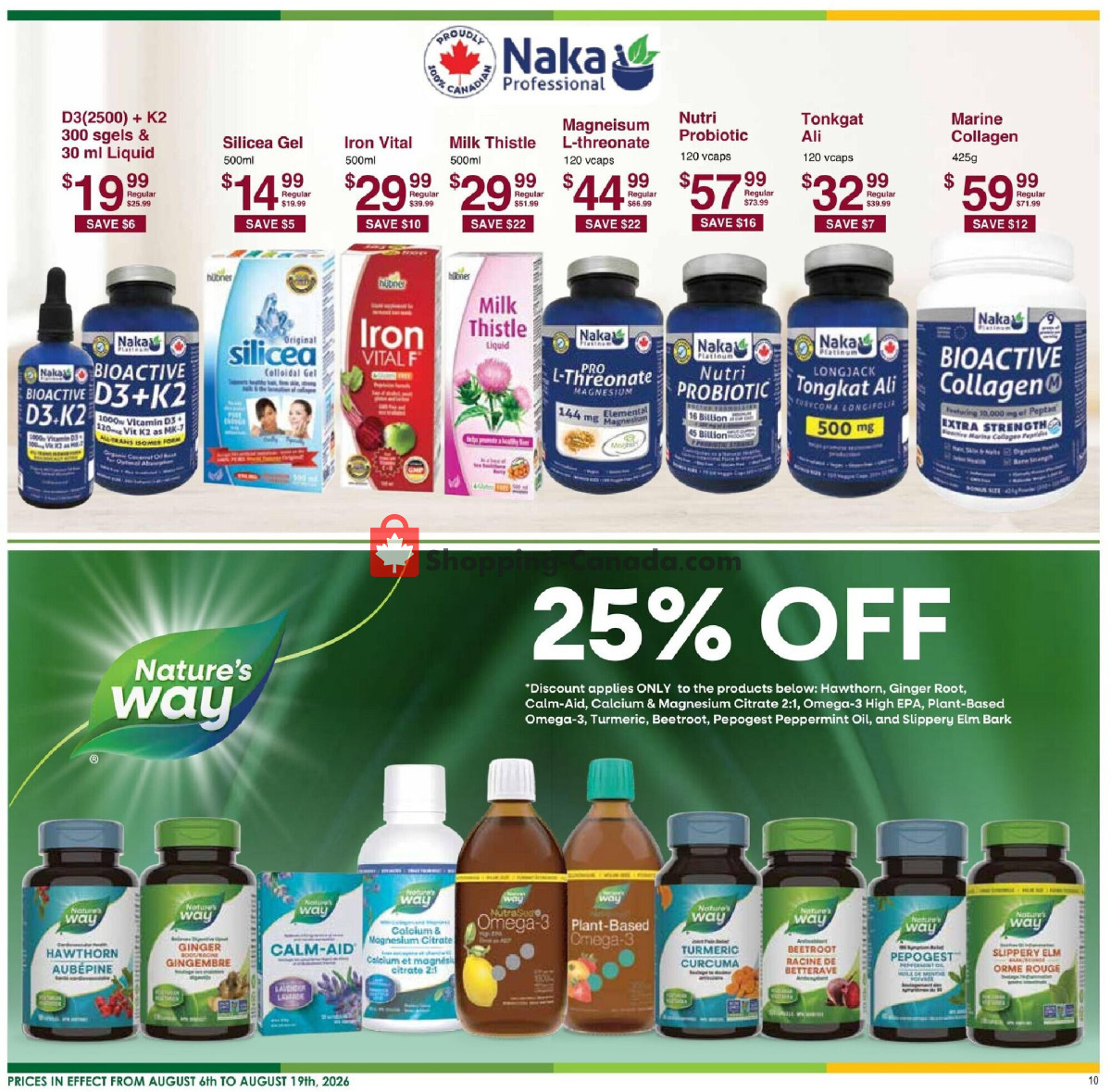 Nature's Emporium flyer from Thursday August 6, 2026 to Wednesday August 19, 2026 - page 10