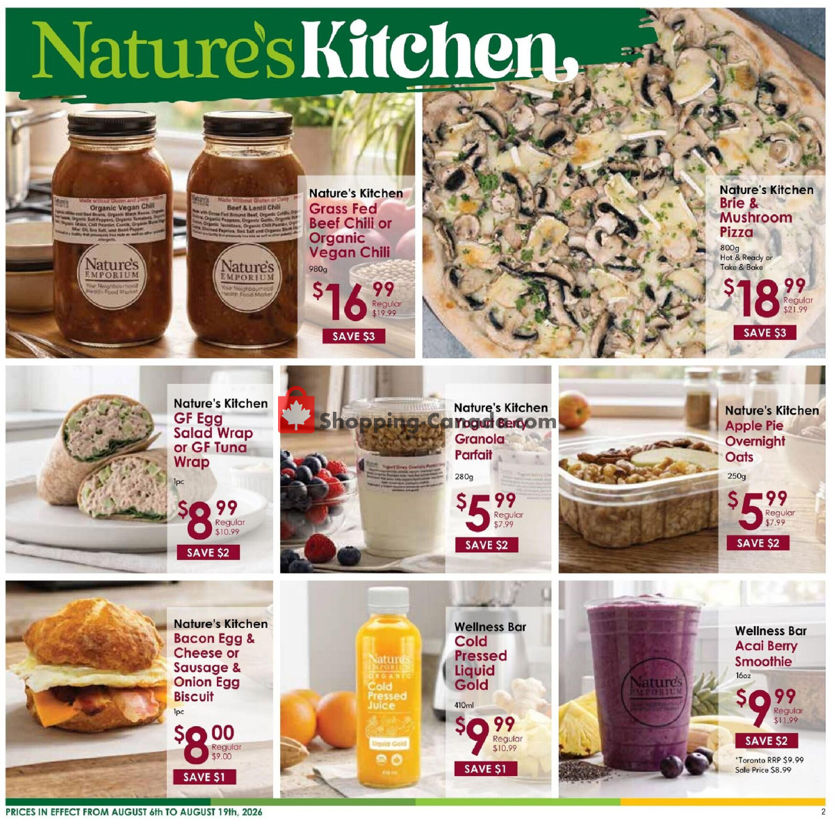 Nature's Emporium flyer from Thursday August 6, 2026 to Wednesday August 19, 2026 - page 2