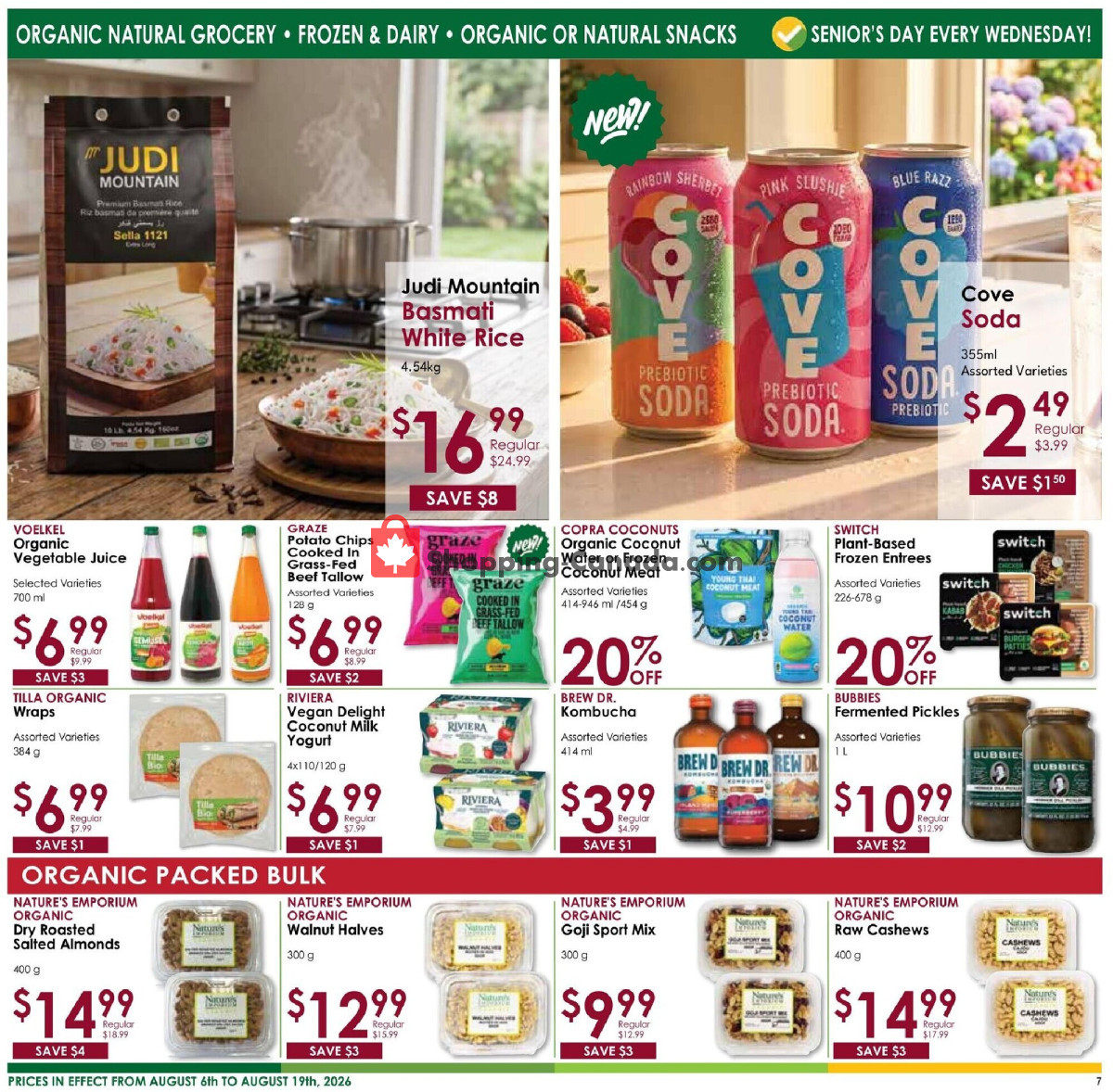 Nature's Emporium flyer from Thursday August 6, 2026 to Wednesday August 19, 2026 - page 7