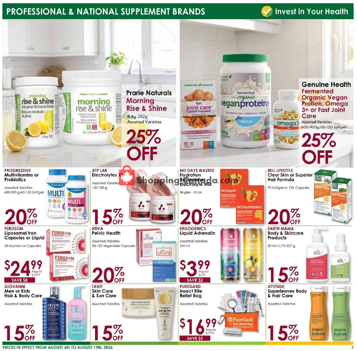 Nature's Emporium flyer from Thursday August 6, 2026 to Wednesday August 19, 2026 - page 9