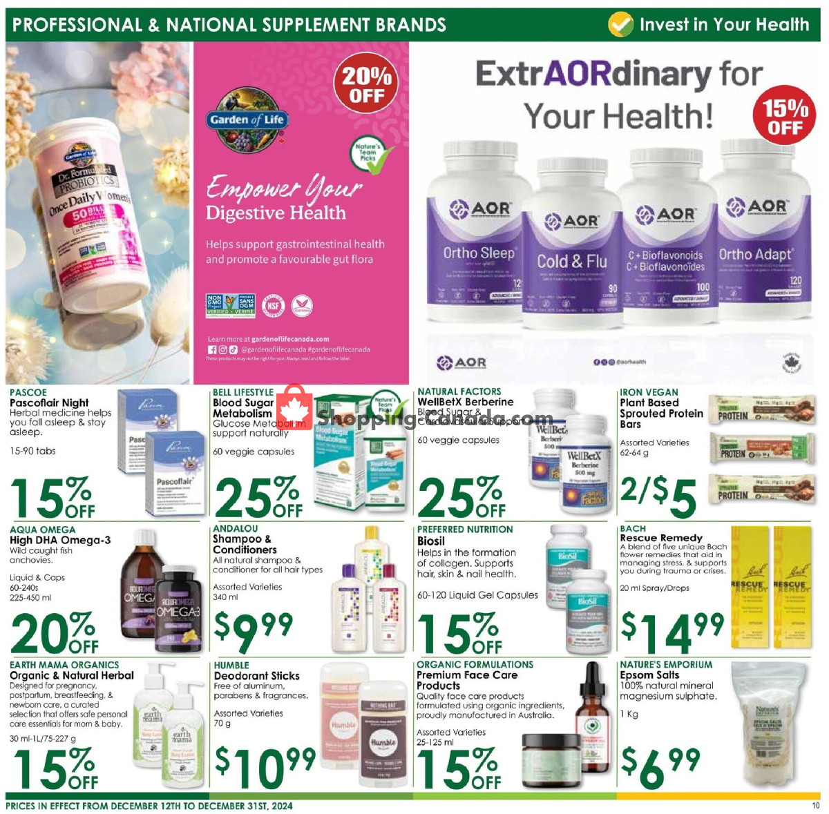 Nature's Emporium flyer from Thursday December 12, 2024 to Tuesday December 31, 2024 - page 10