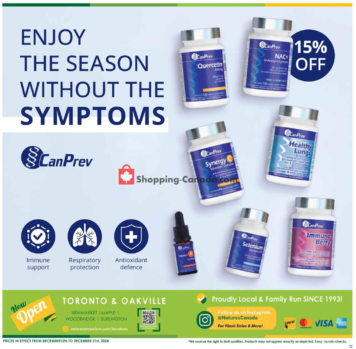 Nature's Emporium flyer from Thursday December 12, 2024 to Tuesday December 31, 2024 - page 12