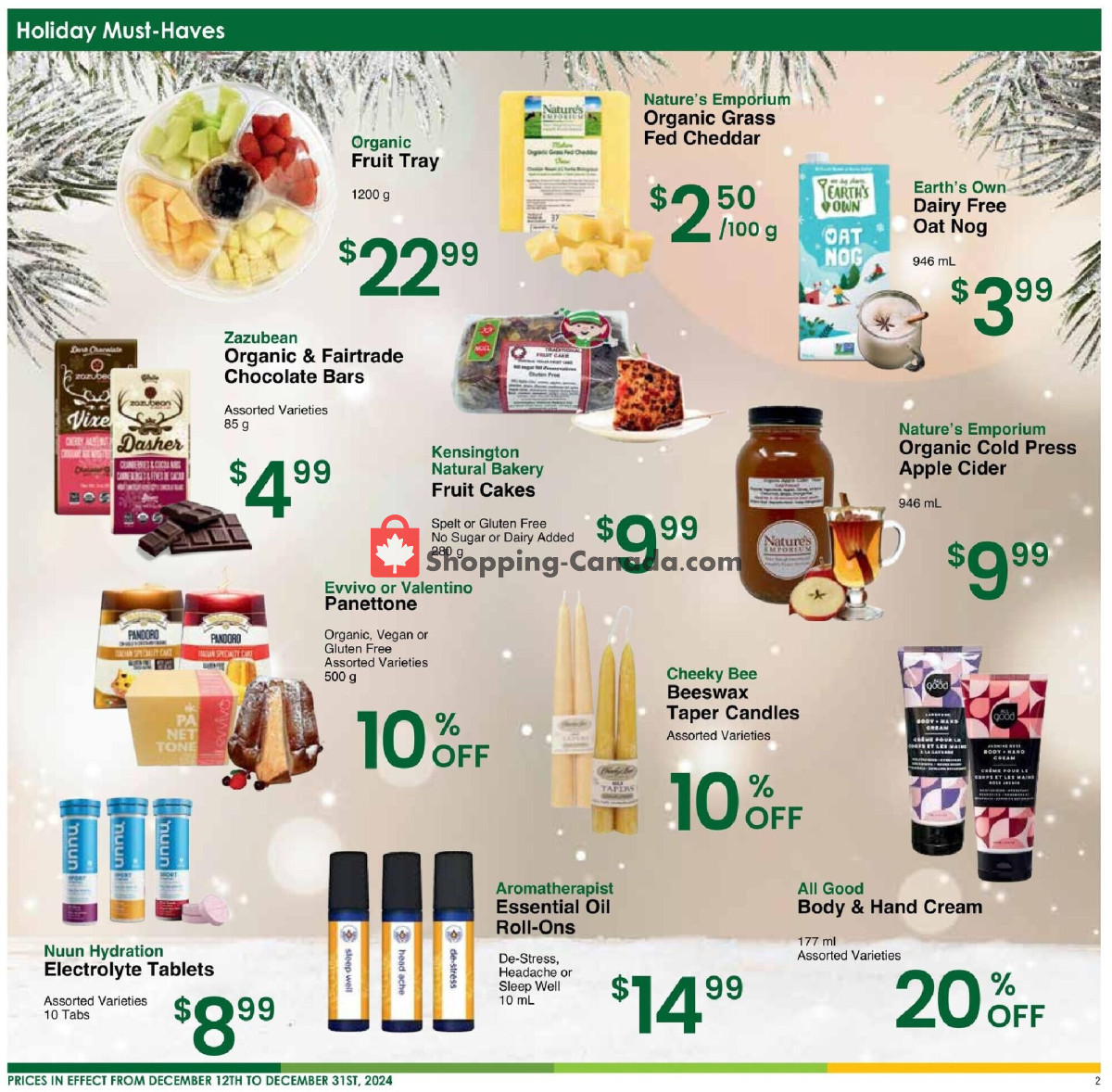 Nature's Emporium flyer from Thursday December 12, 2024 to Tuesday December 31, 2024 - page 2