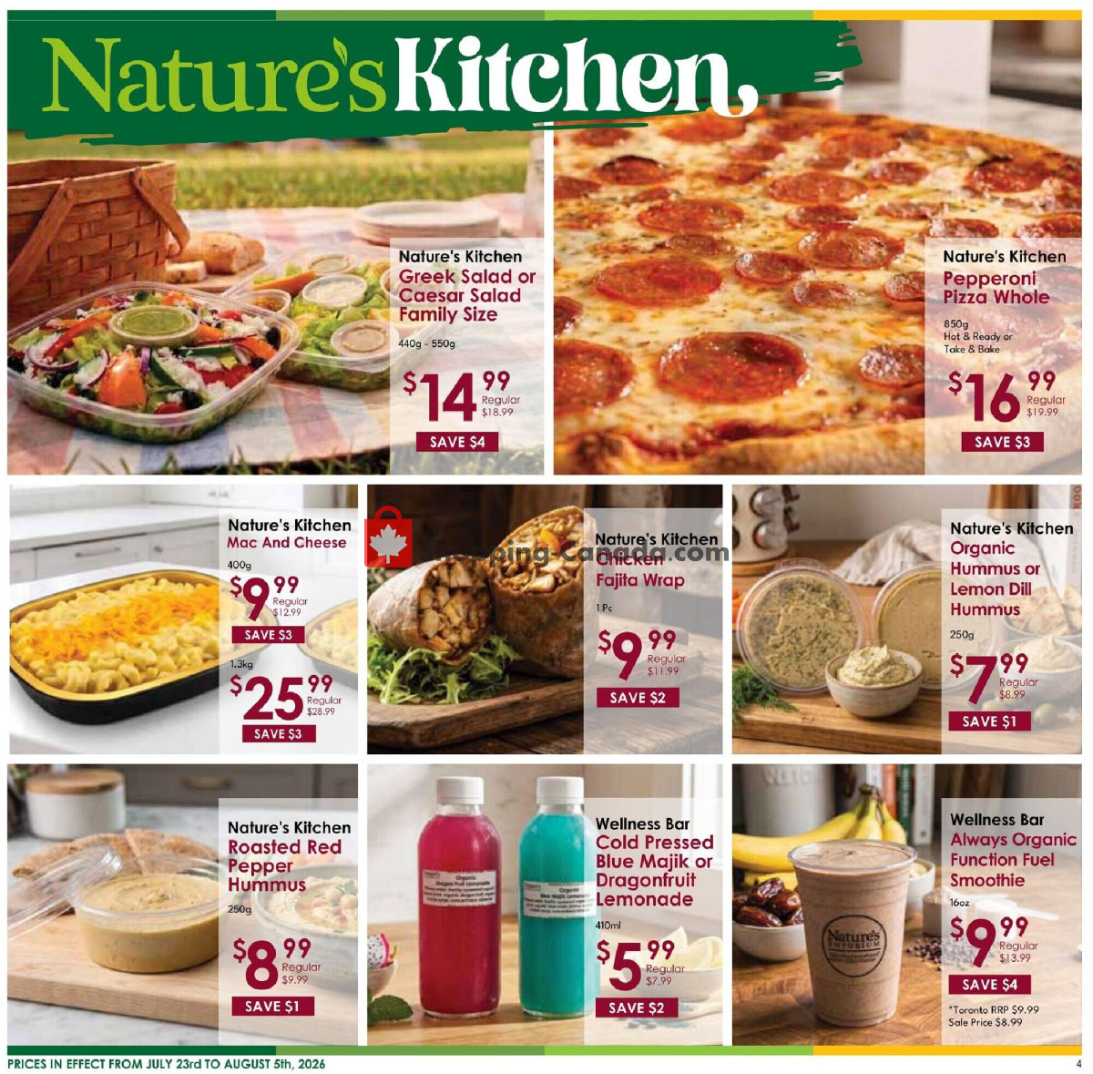Nature's Emporium flyer from Thursday July 23, 2026 to Wednesday August 5, 2026 - page 4