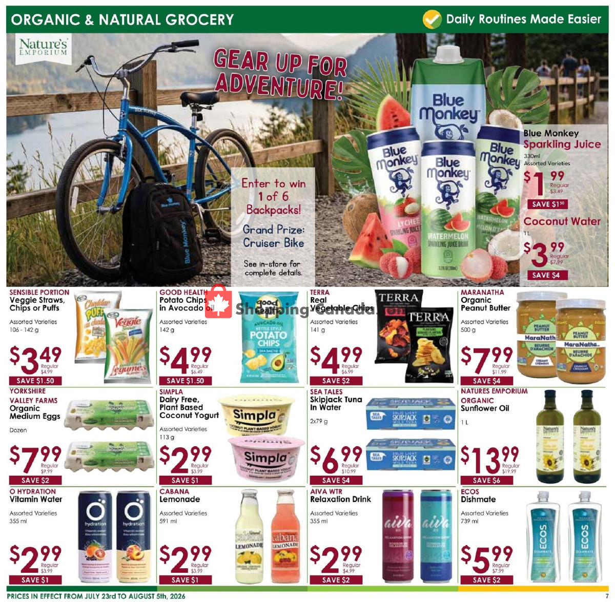 Nature's Emporium flyer from Thursday July 23, 2026 to Wednesday August 5, 2026 - page 7