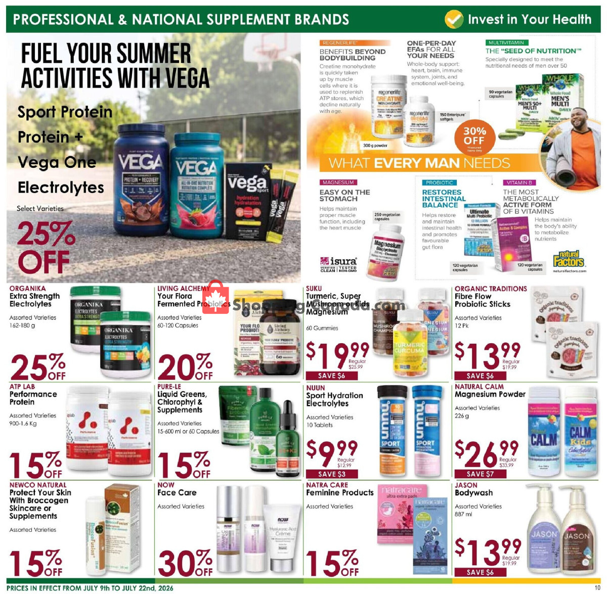 Nature's Emporium flyer from Thursday July 9, 2026 to Wednesday July 22, 2026 - page 10