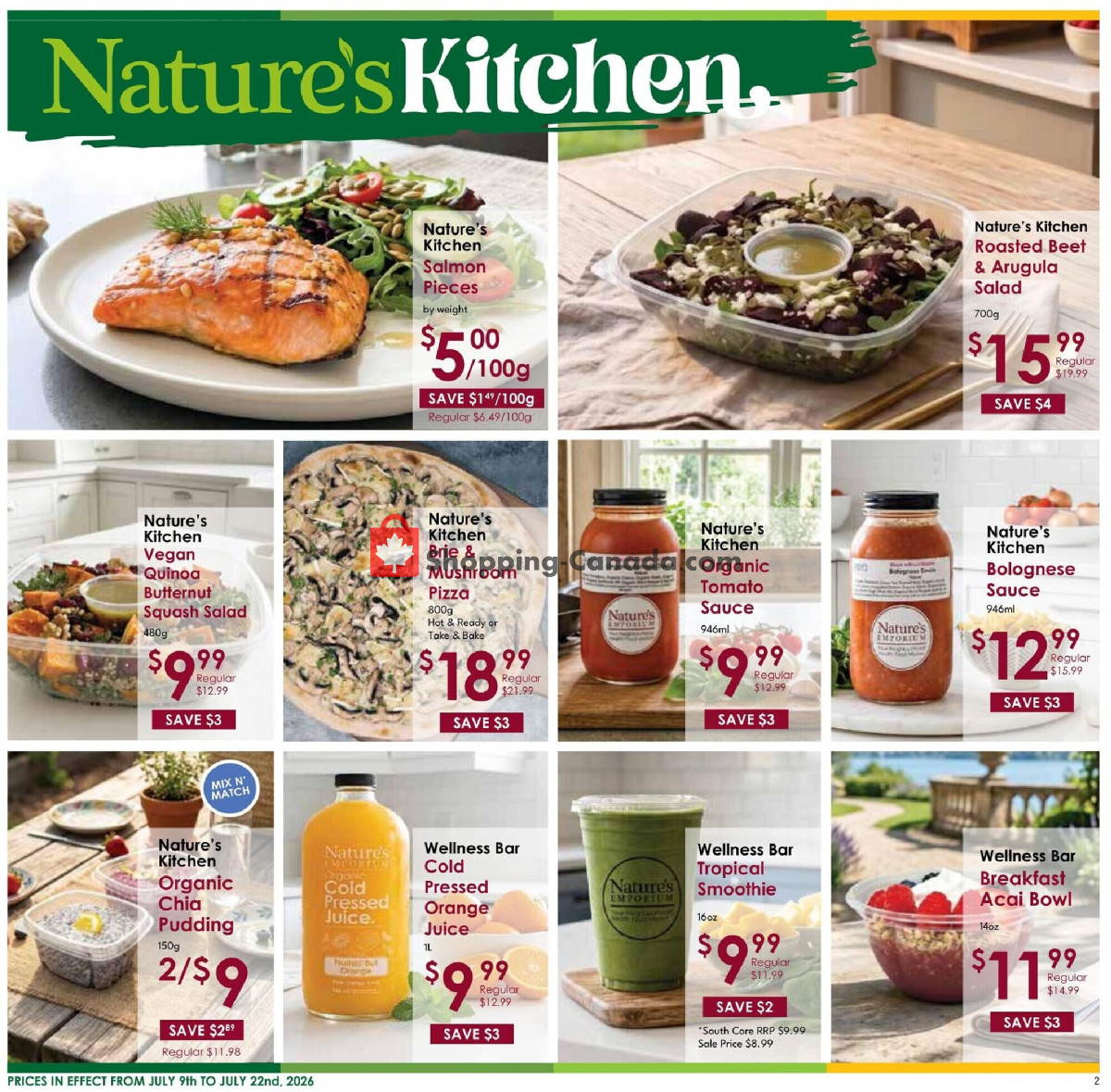 Nature's Emporium flyer from Thursday July 9, 2026 to Wednesday July 22, 2026 - page 2