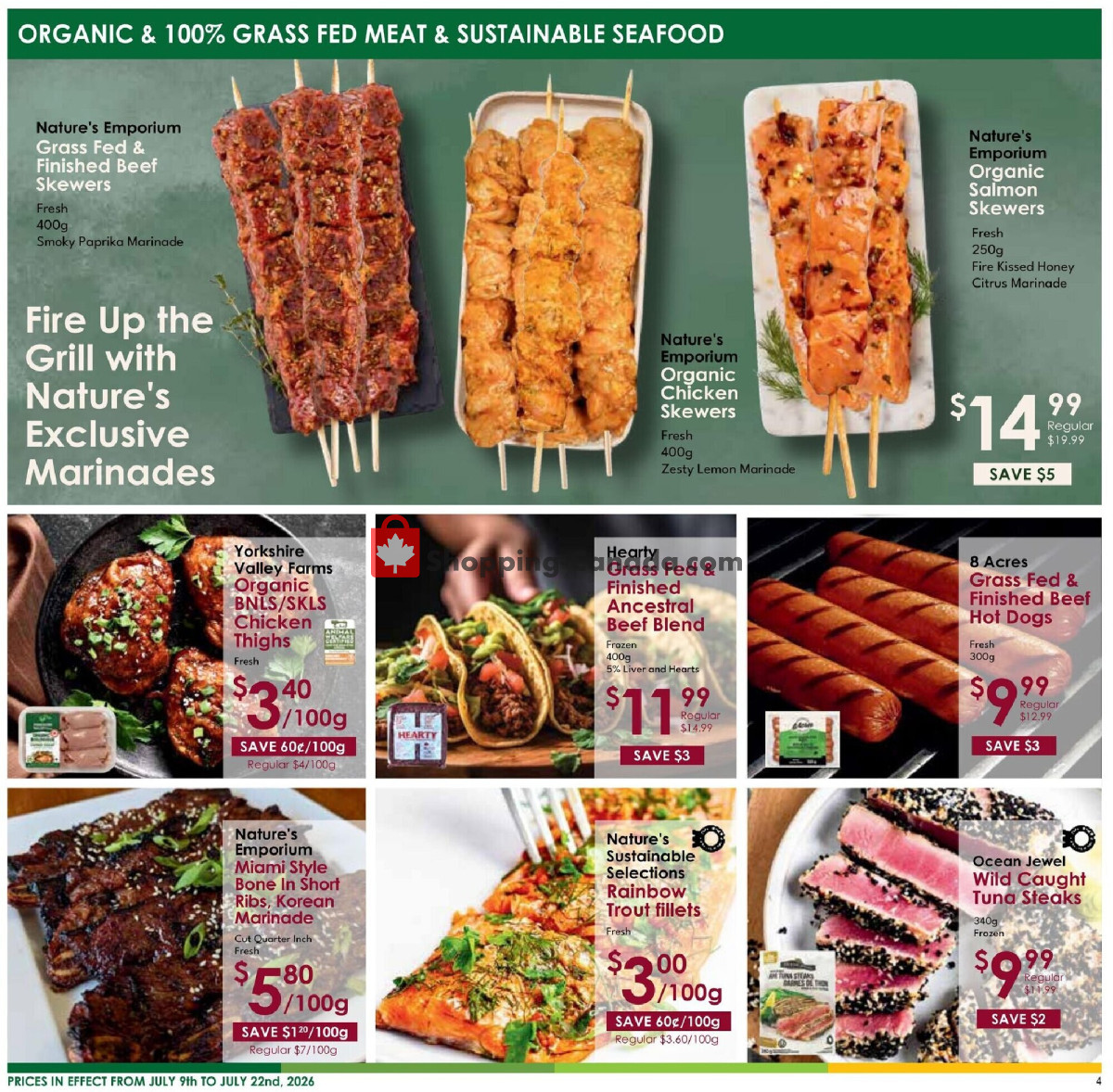 Nature's Emporium flyer from Thursday July 9, 2026 to Wednesday July 22, 2026 - page 4