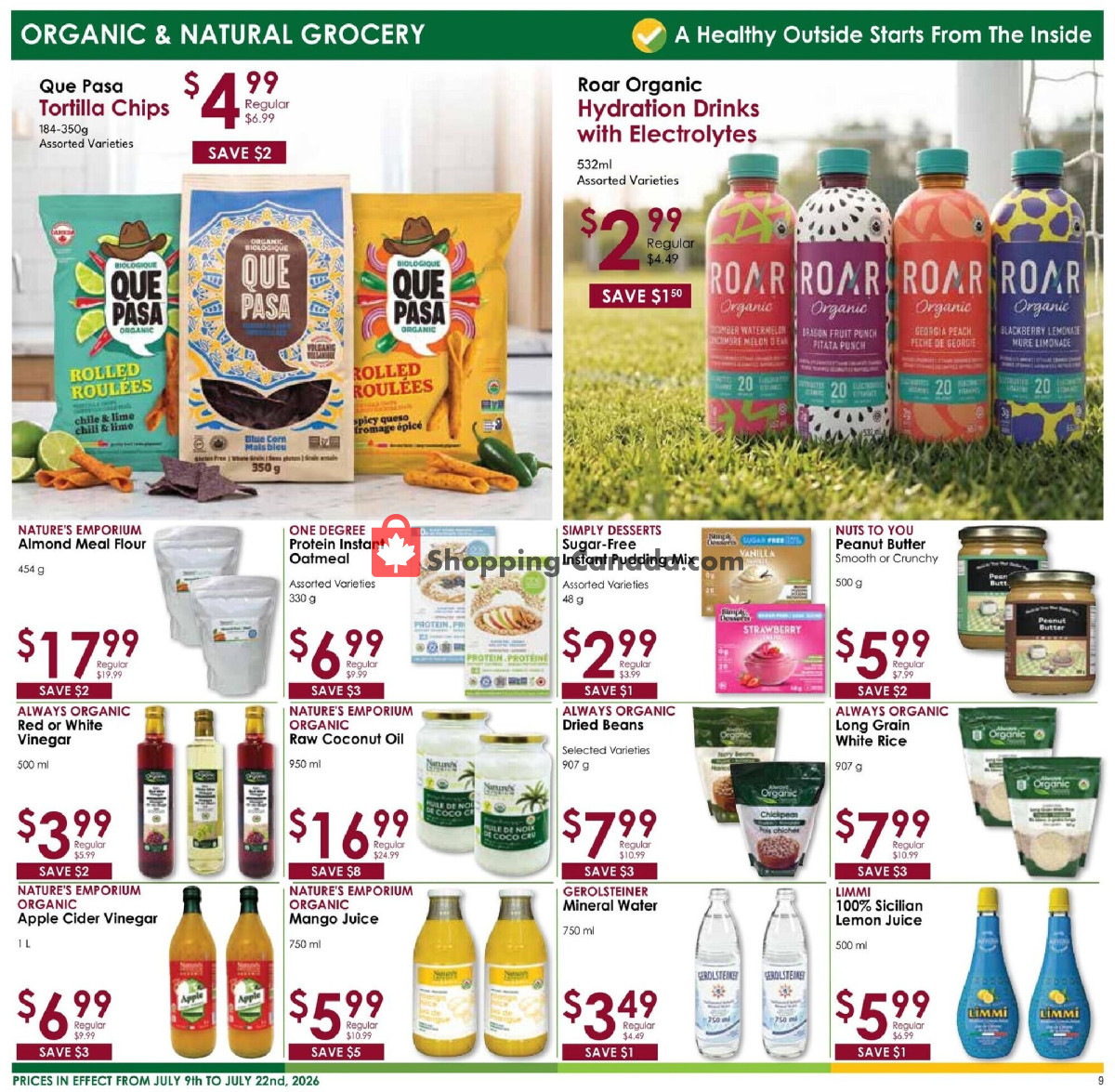 Nature's Emporium flyer from Thursday July 9, 2026 to Wednesday July 22, 2026 - page 9