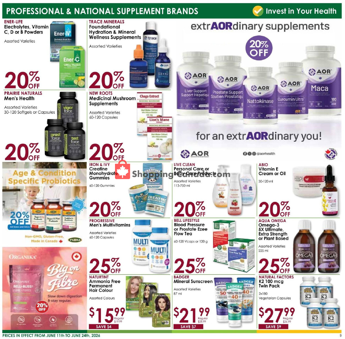 Nature's Emporium flyer from Thursday June 11, 2026 to Wednesday June 24, 2026 - page 9