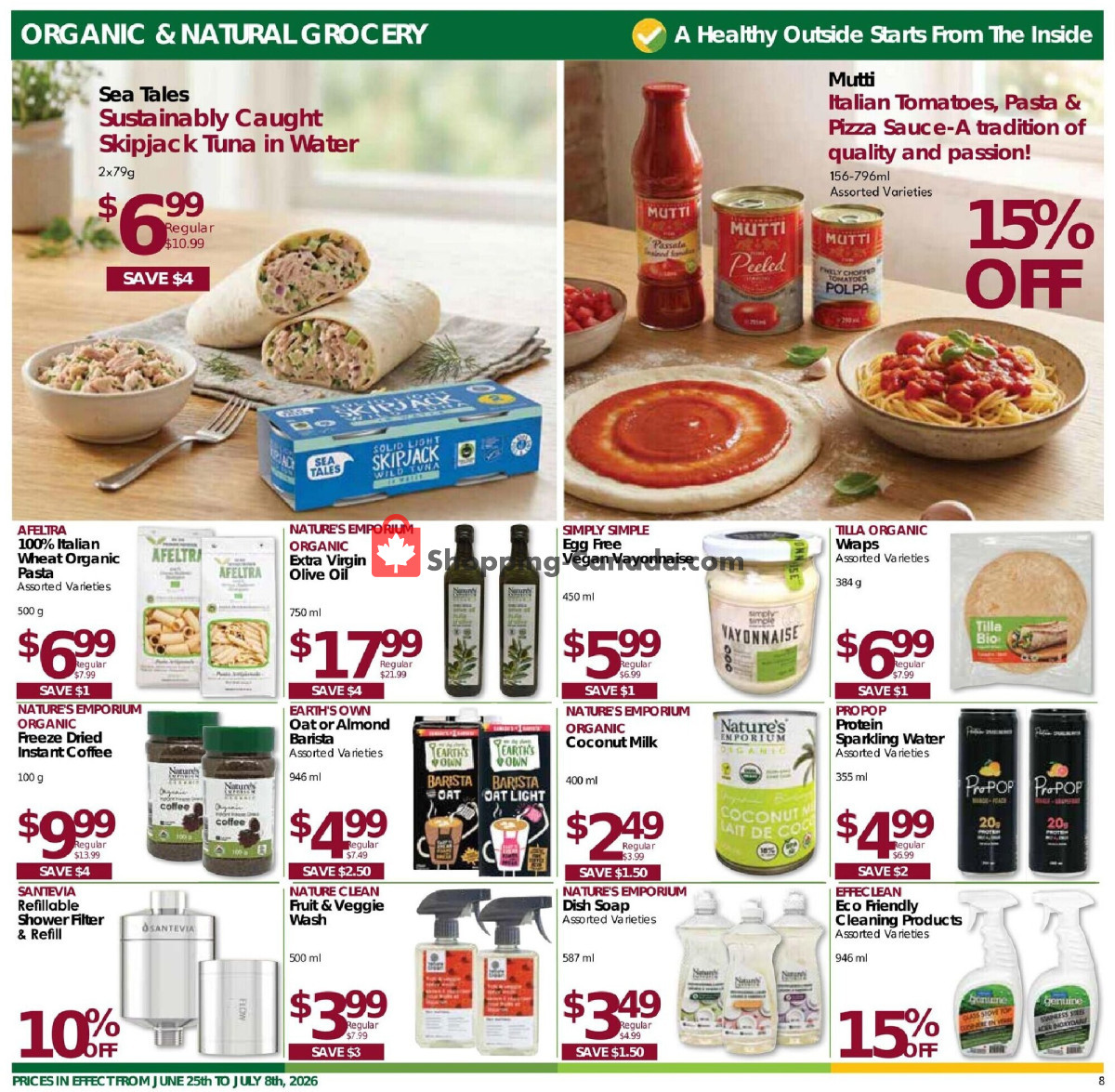 Nature's Emporium flyer from Thursday June 25, 2026 to Wednesday July 8, 2026 - page 8