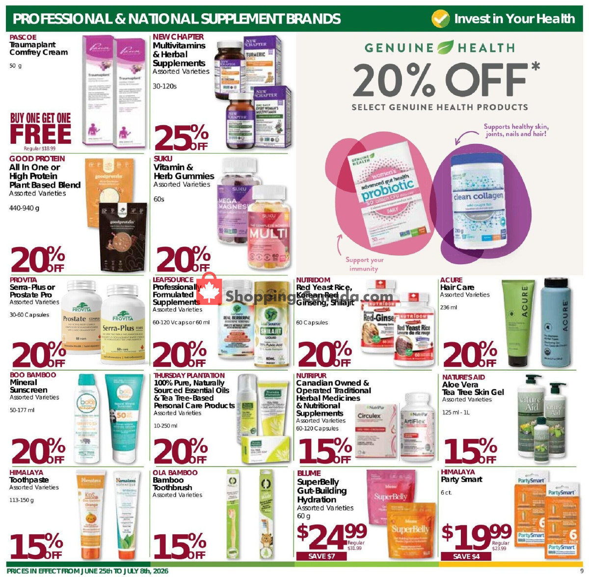 Nature's Emporium flyer from Thursday June 25, 2026 to Wednesday July 8, 2026 - page 9