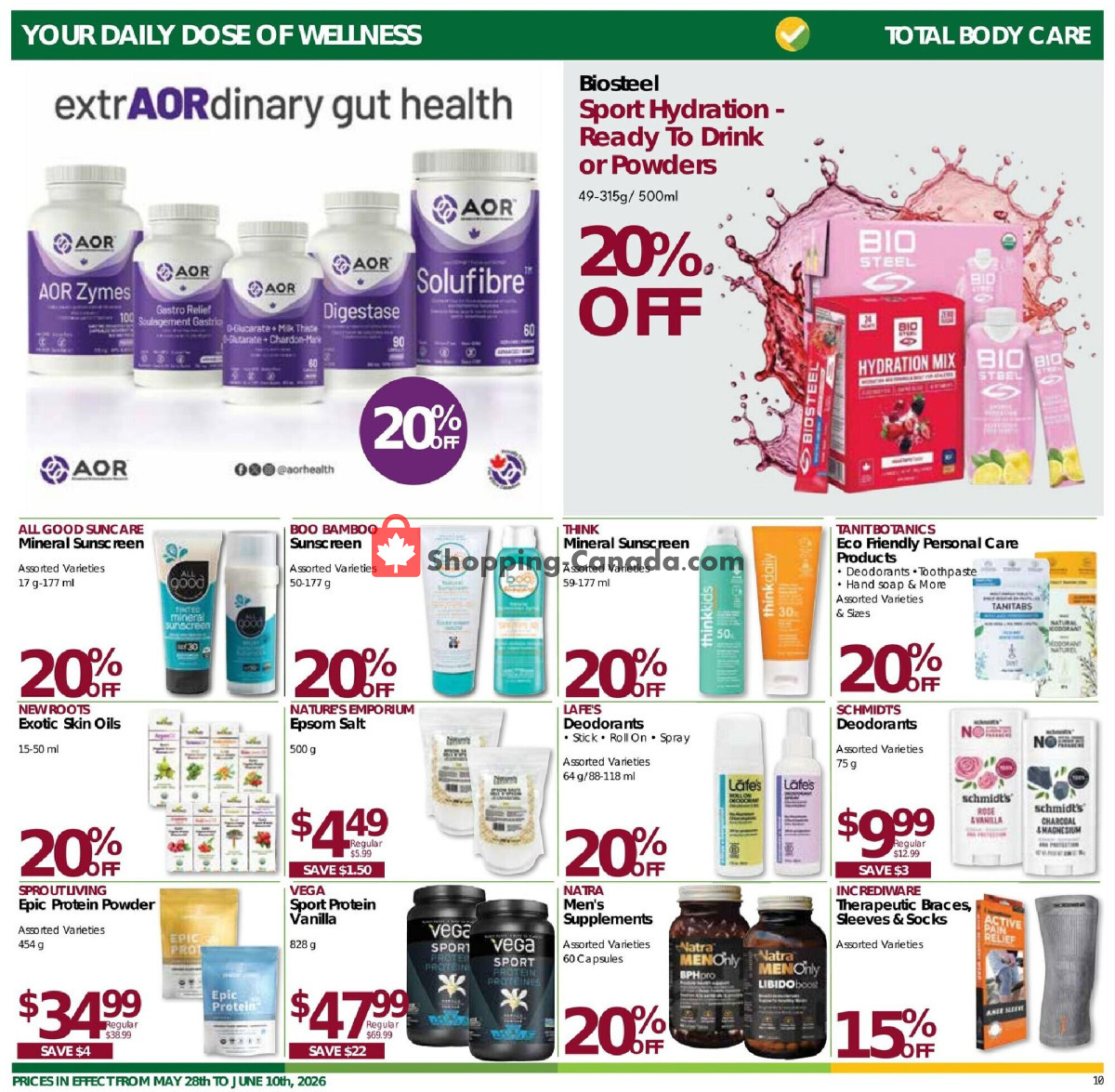 Nature's Emporium flyer from Thursday May 28, 2026 to Wednesday June 10, 2026 - page 10