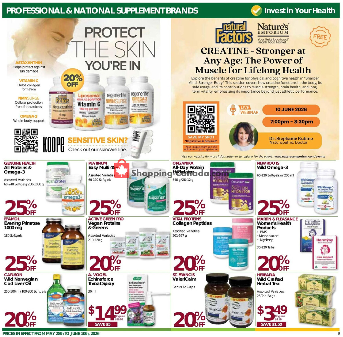 Nature's Emporium flyer from Thursday May 28, 2026 to Wednesday June 10, 2026 - page 9