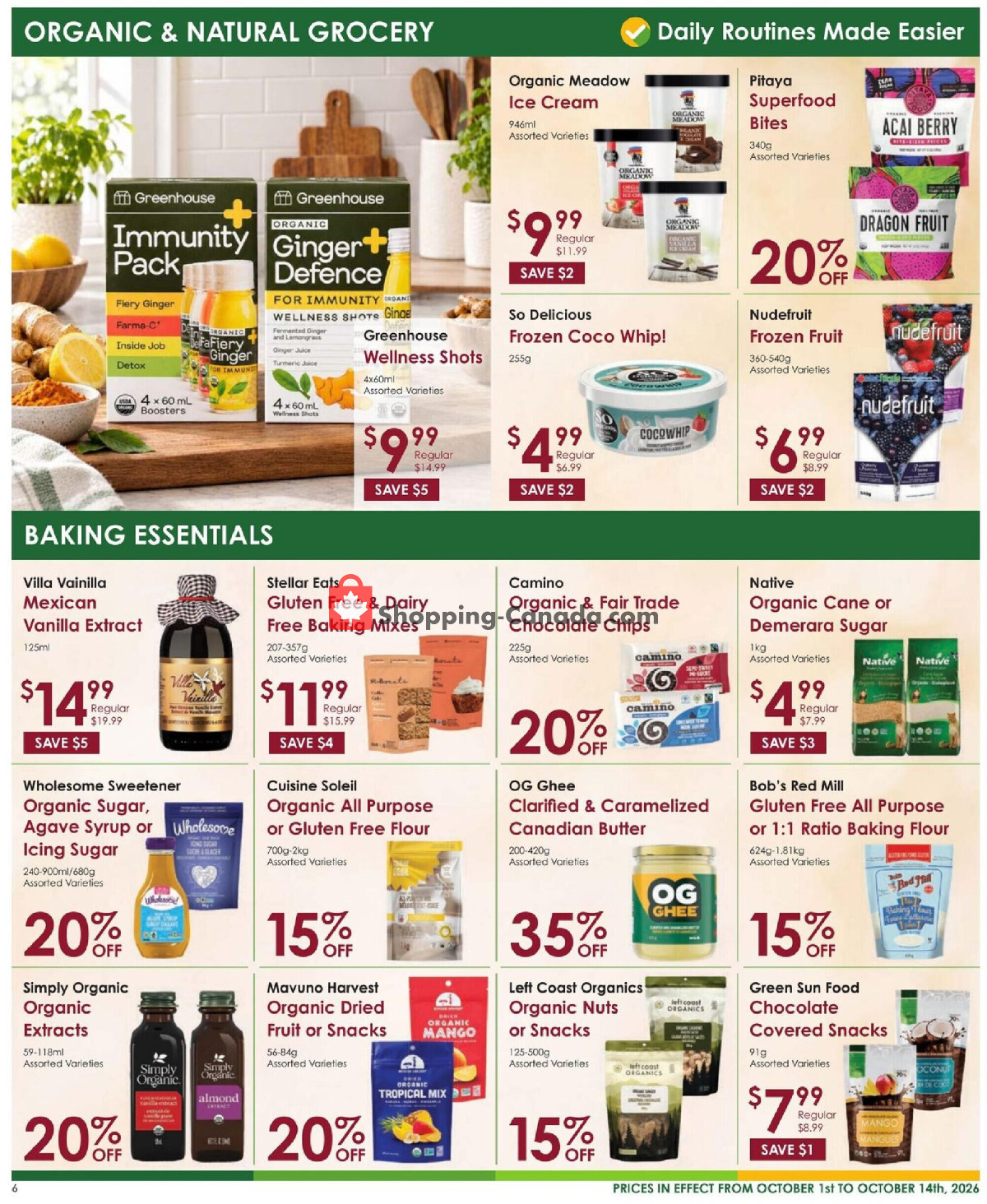 Nature's Emporium flyer from Thursday October 1, 2026 to Wednesday October 14, 2026 - page 6
