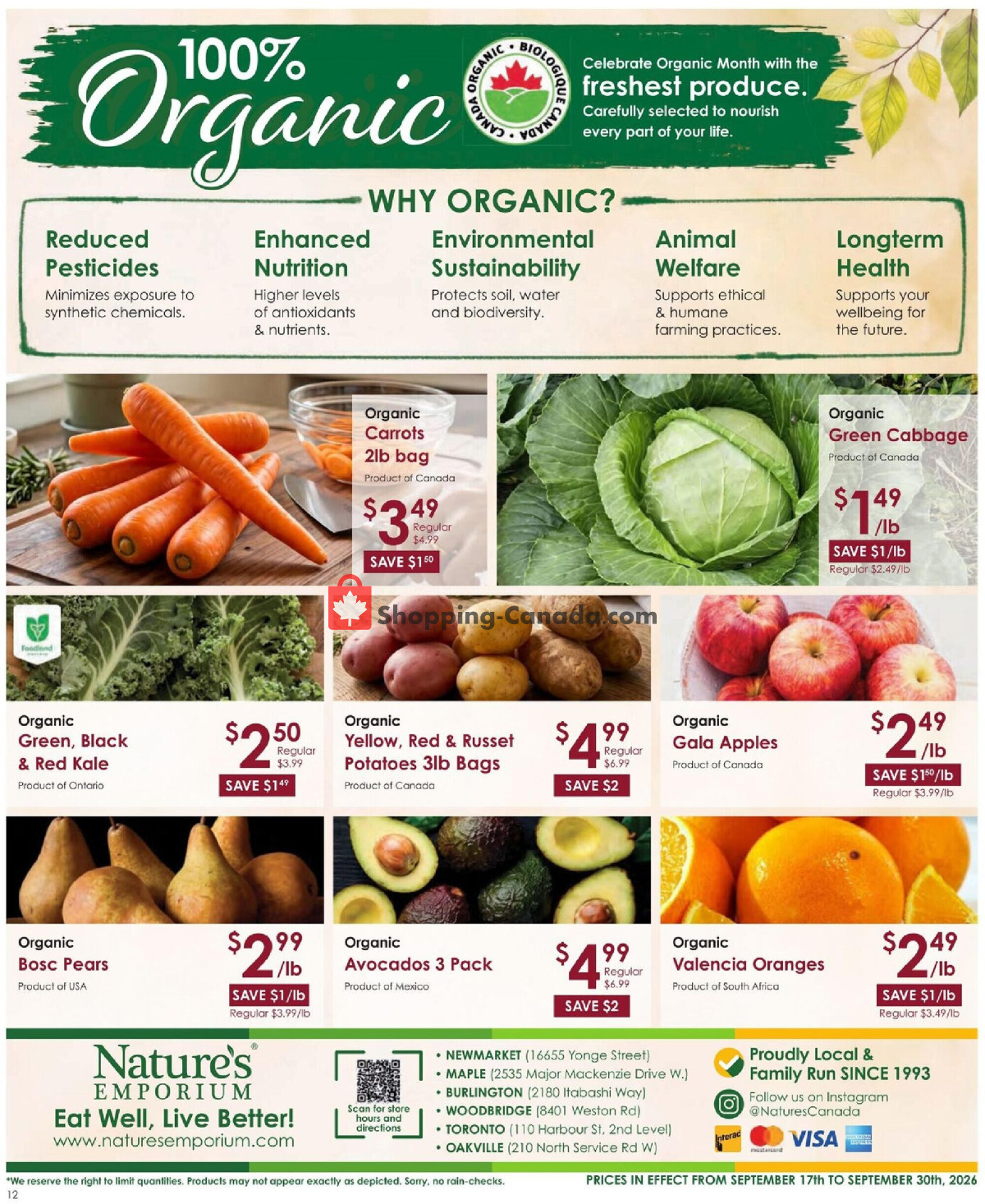 Nature's Emporium flyer from Thursday September 17, 2026 to Wednesday September 30, 2026 - page 12