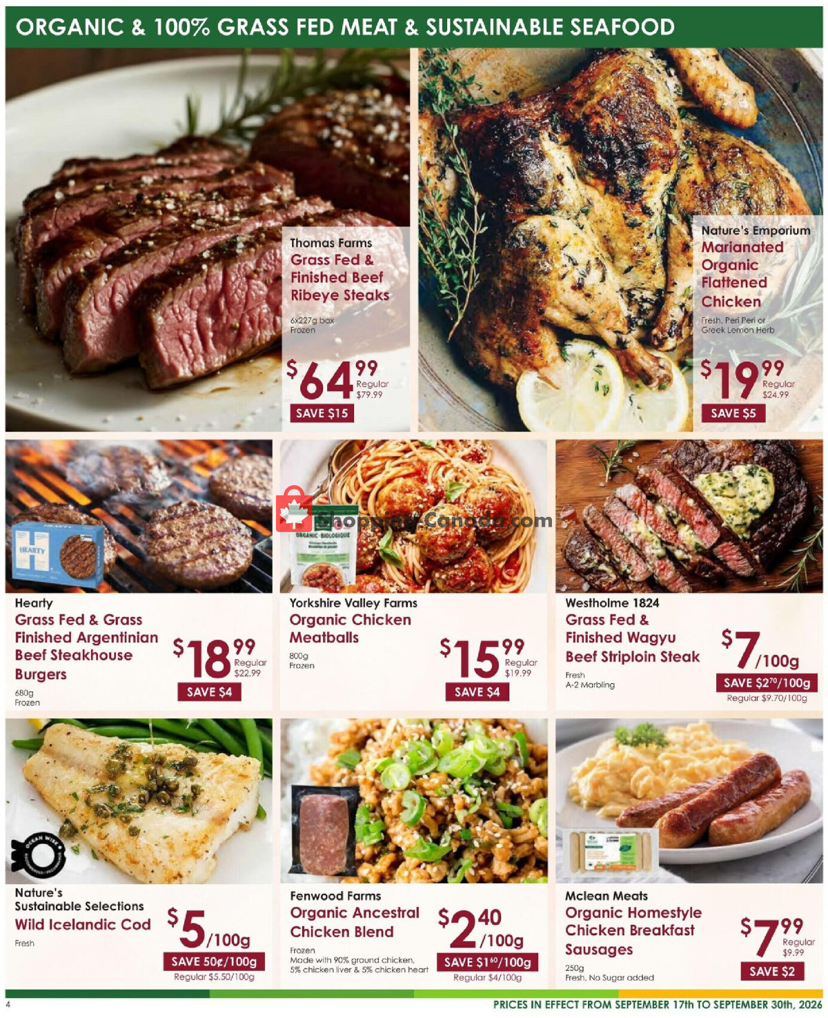 Nature's Emporium flyer from Thursday September 17, 2026 to Wednesday September 30, 2026 - page 4