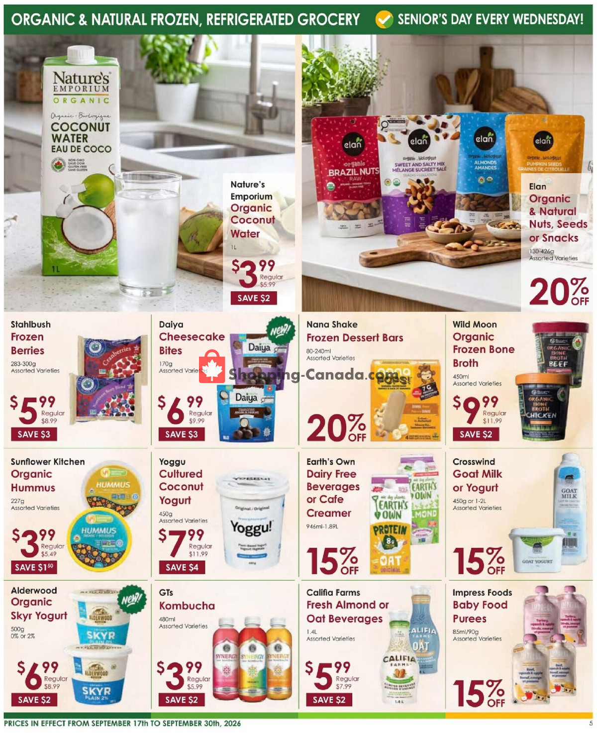 Nature's Emporium flyer from Thursday September 17, 2026 to Wednesday September 30, 2026 - page 5