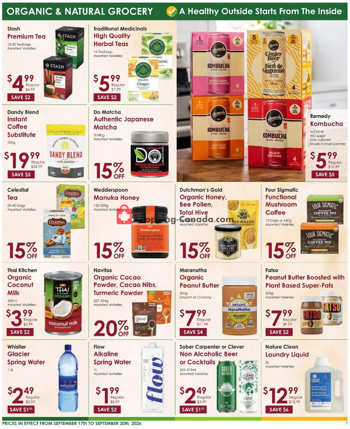 Nature's Emporium flyer from Thursday September 17, 2026 to Wednesday September 30, 2026 - page 7