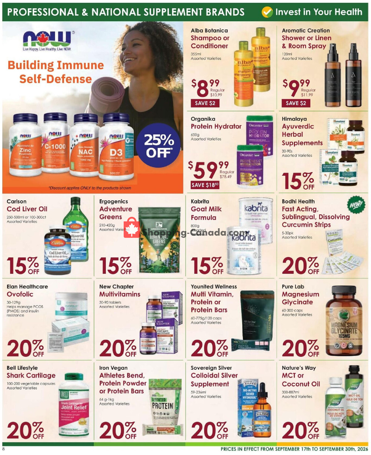 Nature's Emporium flyer from Thursday September 17, 2026 to Wednesday September 30, 2026 - page 8