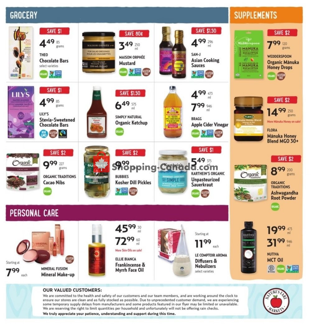 Nature's Fare Markets flyer from Thursday April 30, 2020 to Wednesday May 13, 2020 - page 4