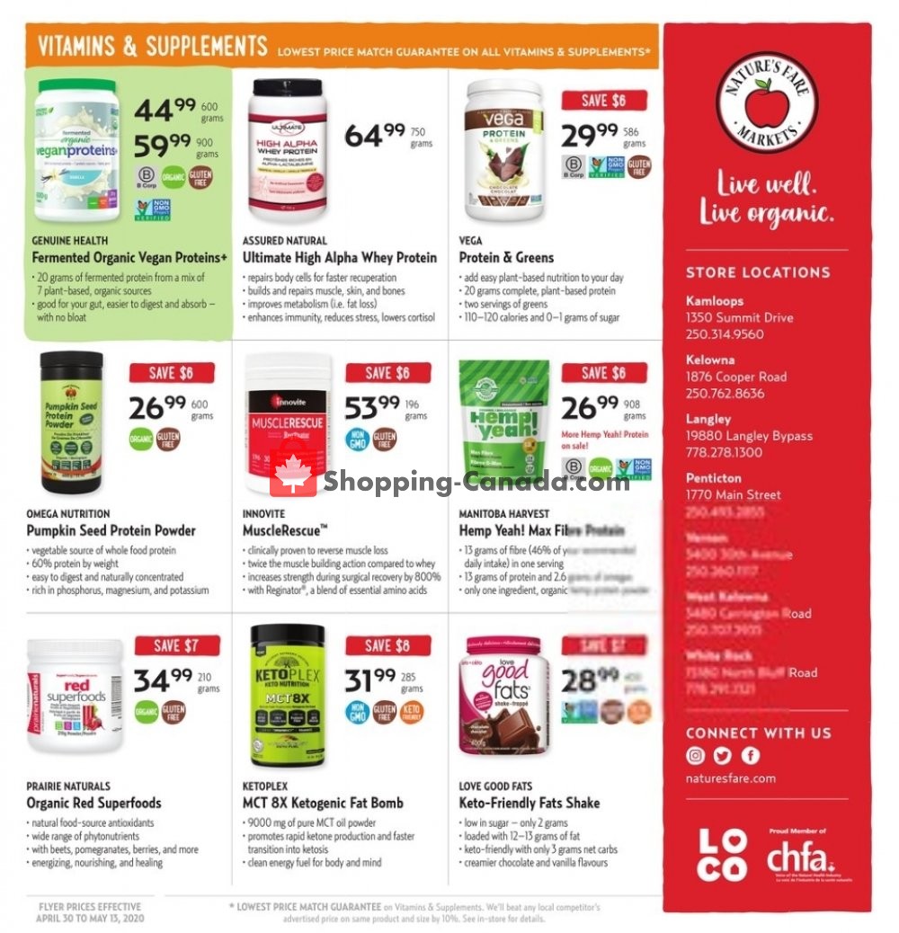 Nature's Fare Markets flyer from Thursday April 30, 2020 to Wednesday May 13, 2020 - page 8