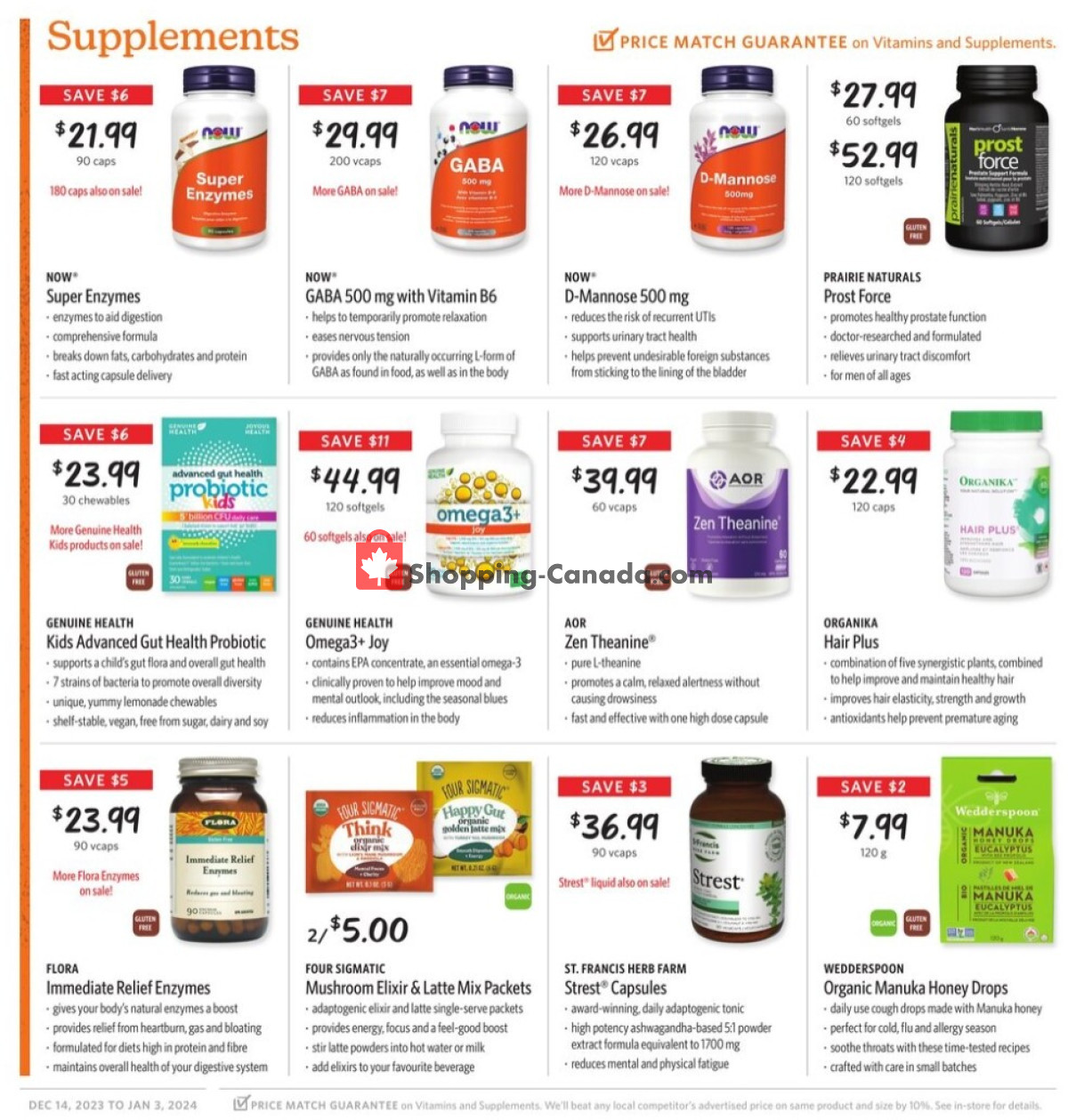 Nature's Fare Markets flyer from Thursday December 14, 2023 to Wednesday January 3, 2024 - page 7