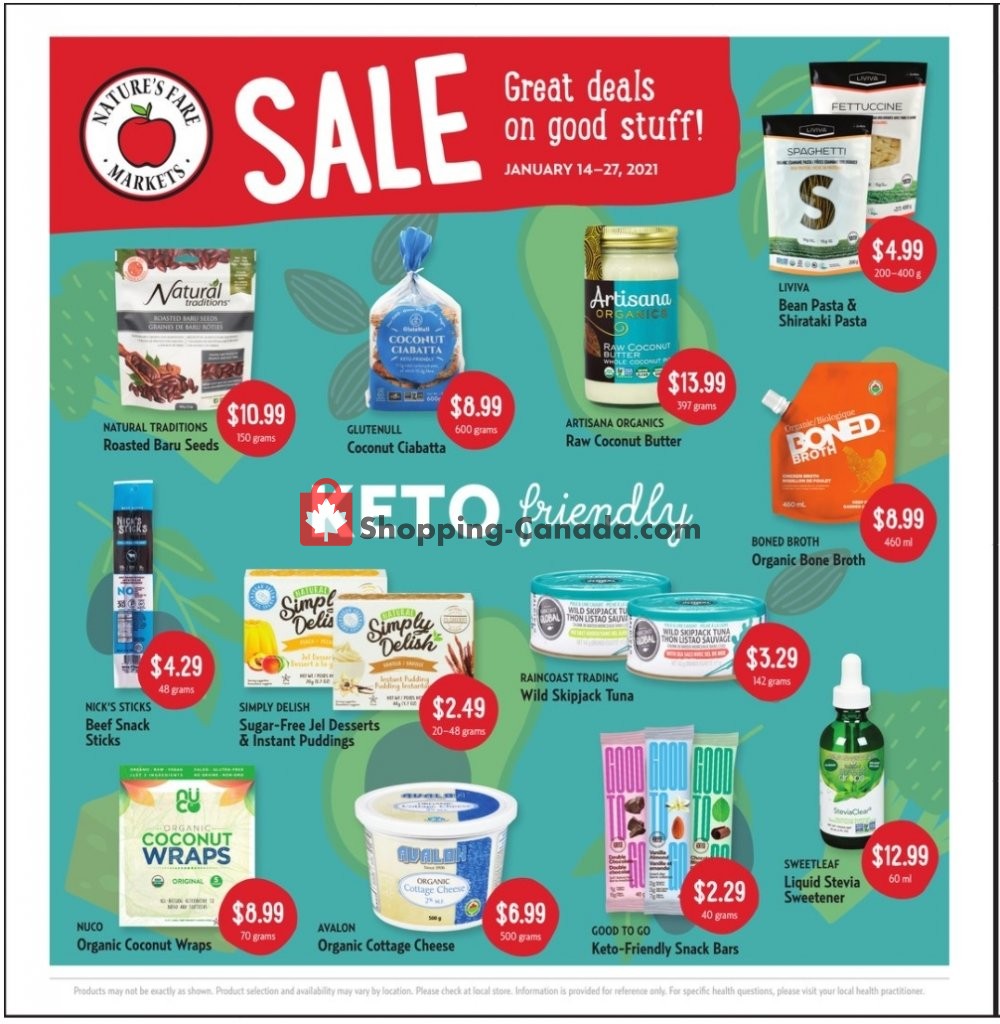 Nature's Fare Markets flyer from Thursday January 14, 2021 to Wednesday January 27, 2021 - page 1