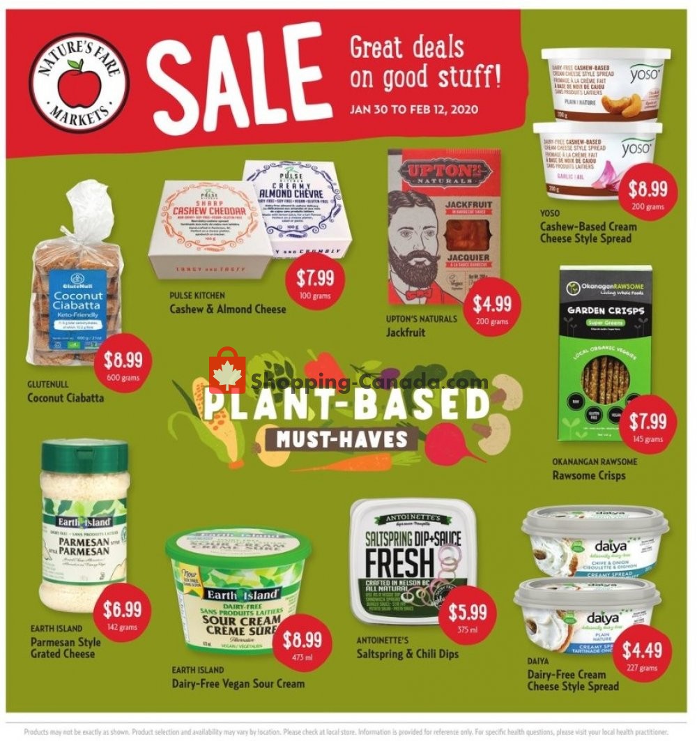 Nature's Fare Markets flyer from Thursday January 30, 2020 to Wednesday February 12, 2020 - page 1