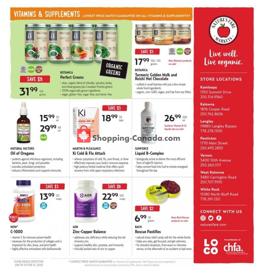 Nature's Fare Markets flyer from Thursday January 30, 2020 to Wednesday February 12, 2020 - page 12
