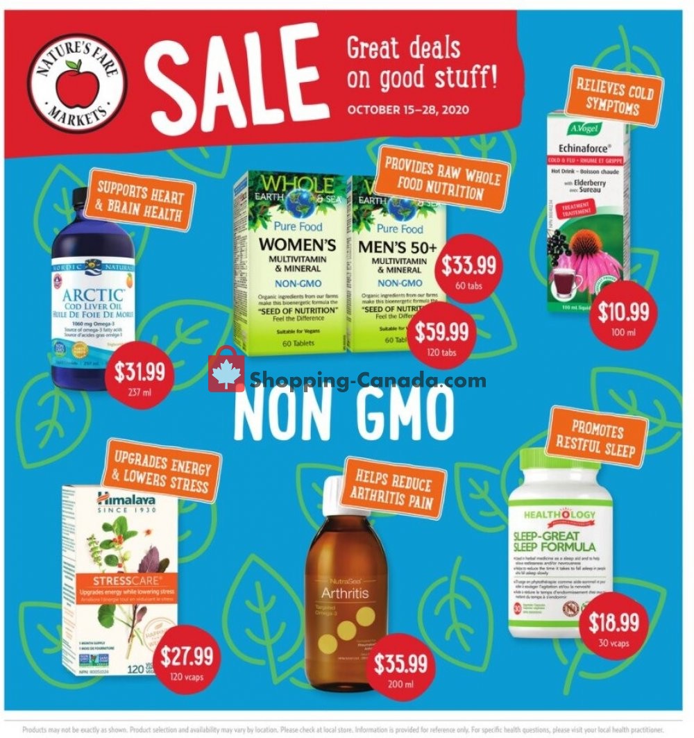 Nature's Fare Markets Canada, flyer (Great Deals) October 15 October 28, 2020 Shopping Canada