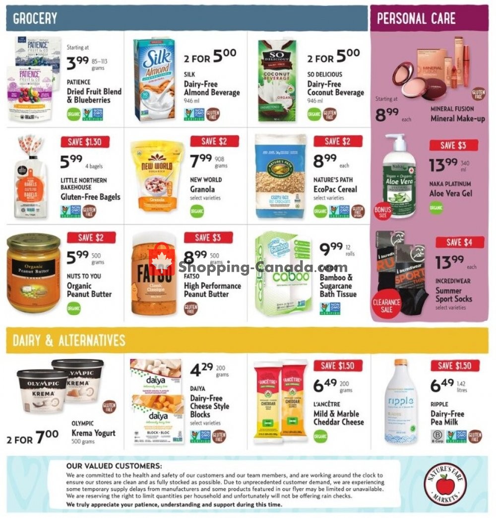 Nature's Fare Markets flyer from Thursday July 30, 2020 to Wednesday August 12, 2020 - page 4
