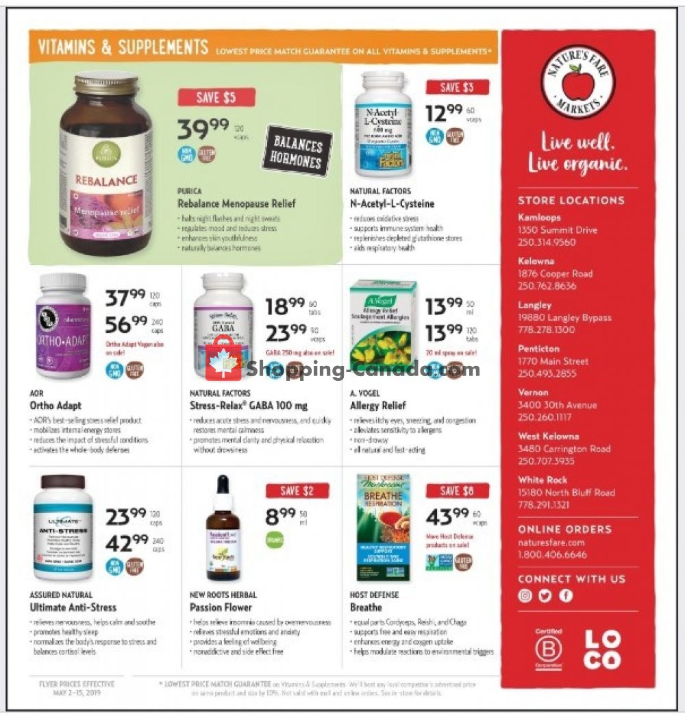 Nature's Fare Markets flyer from Thursday May 2, 2019 to Wednesday May 15, 2019 - page 12