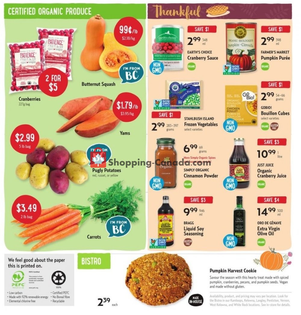 Nature's Fare Markets flyer from Thursday October 3, 2019 to Wednesday October 16, 2019 - page 2