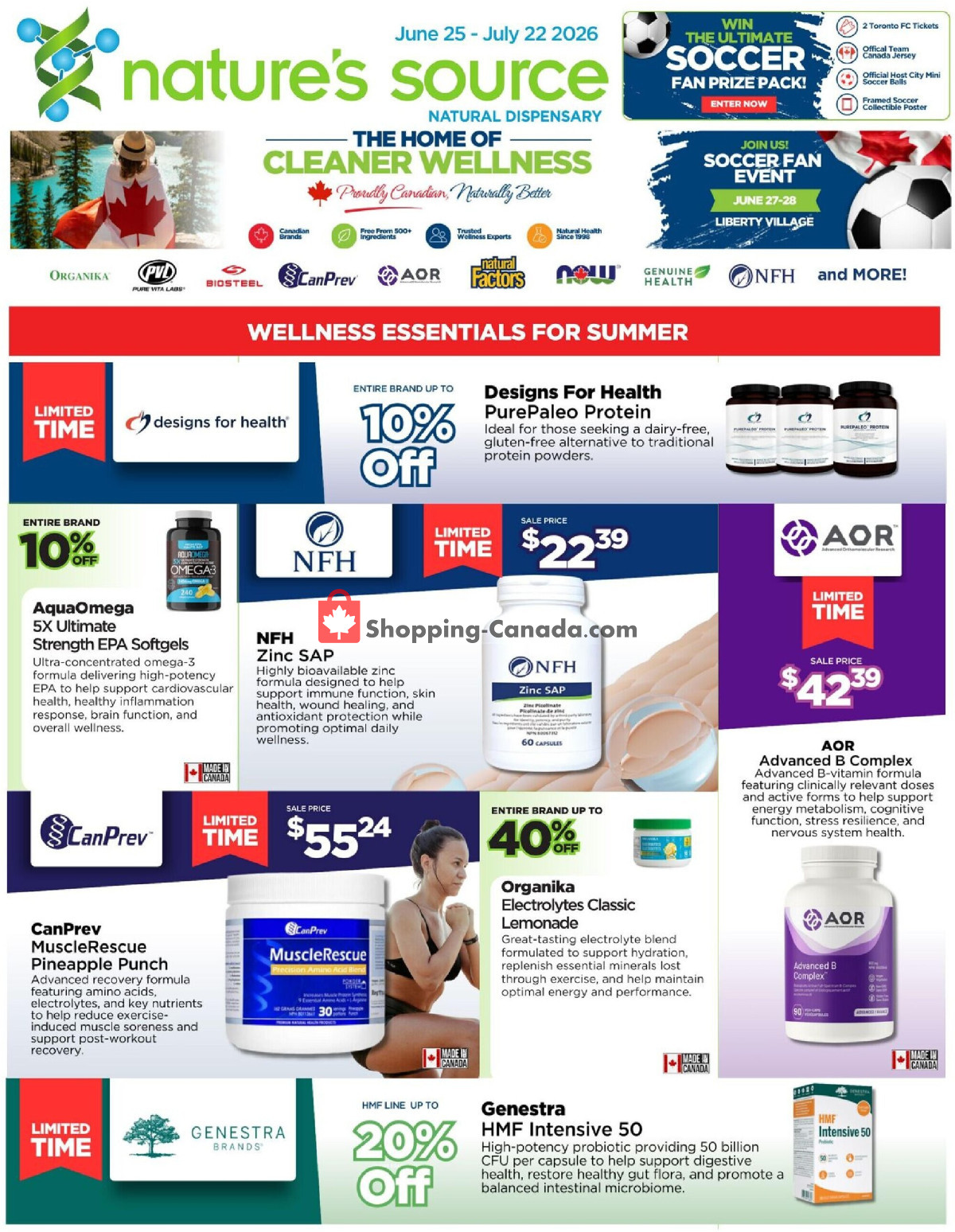 Nature's Source flyer from Thursday June 25, 2026 to Wednesday July 22, 2026 - page 1