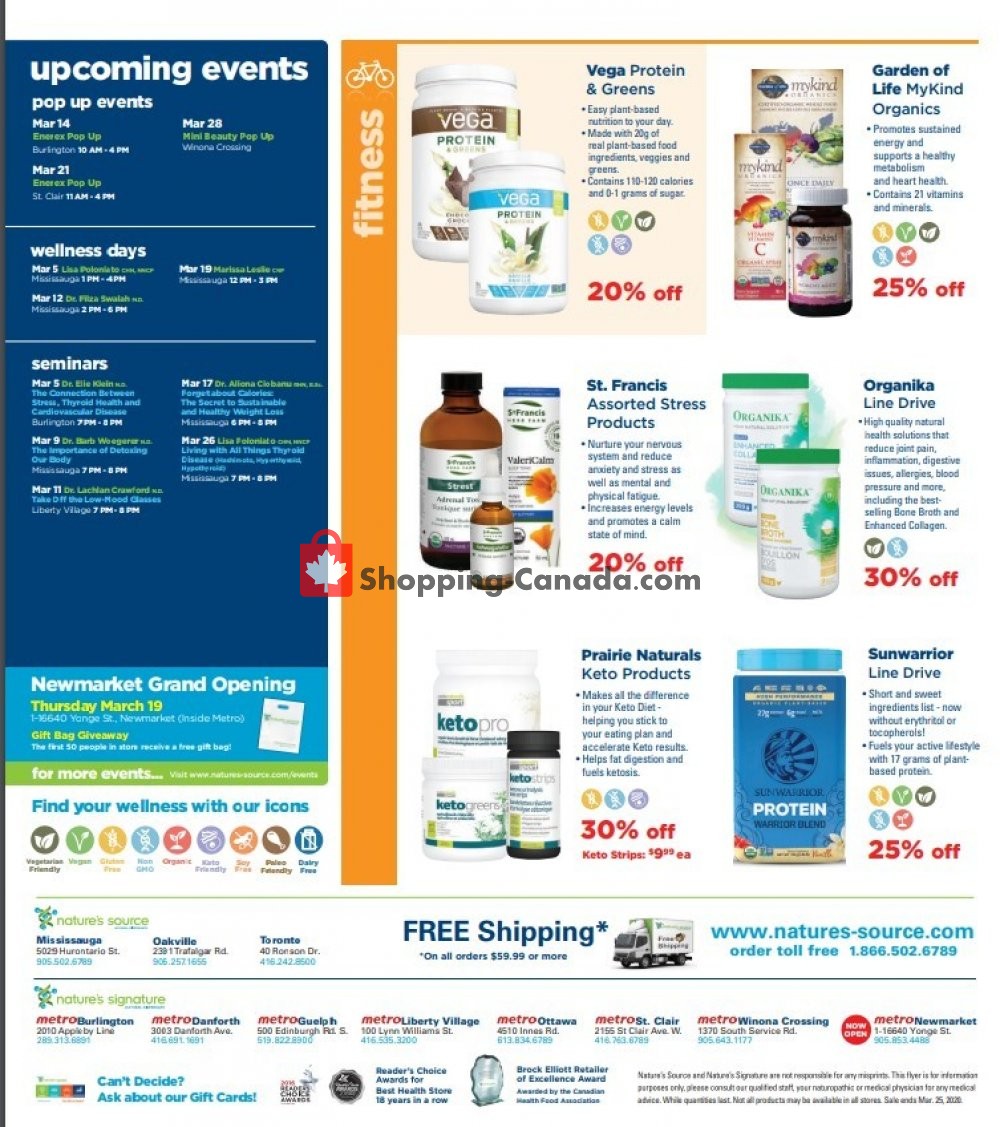 Nature's Source Canada, flyer (Special Offer) February 27 March 25