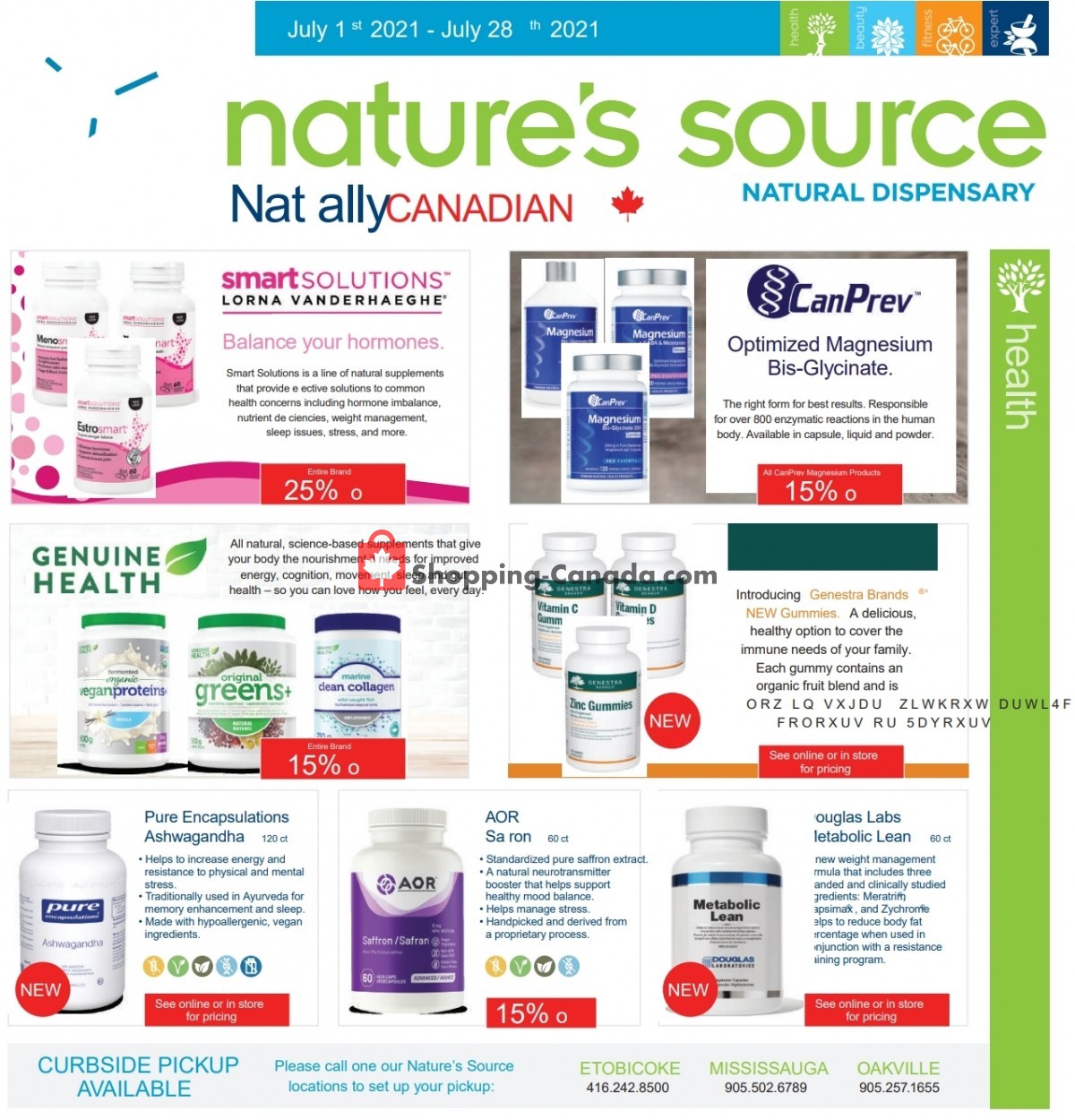 Nature's Source flyer from Thursday July 1, 2021 to Wednesday July 28, 2021 - page 1